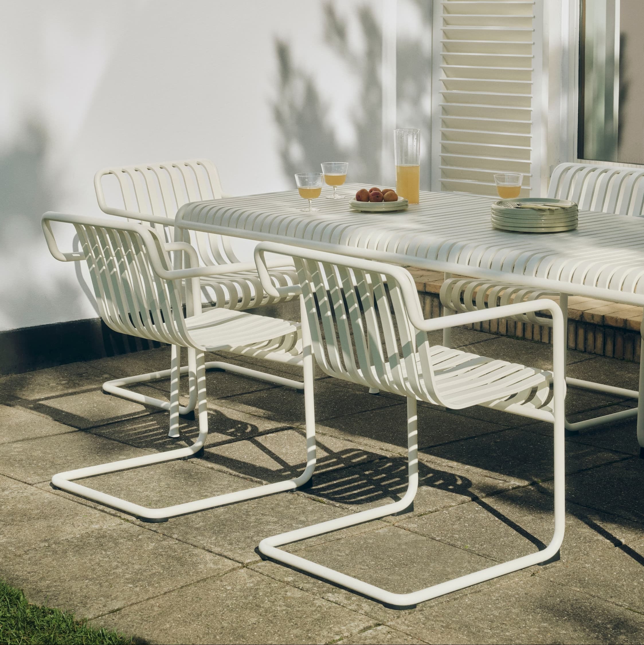 Palissade Utebord 170x90 Cream White