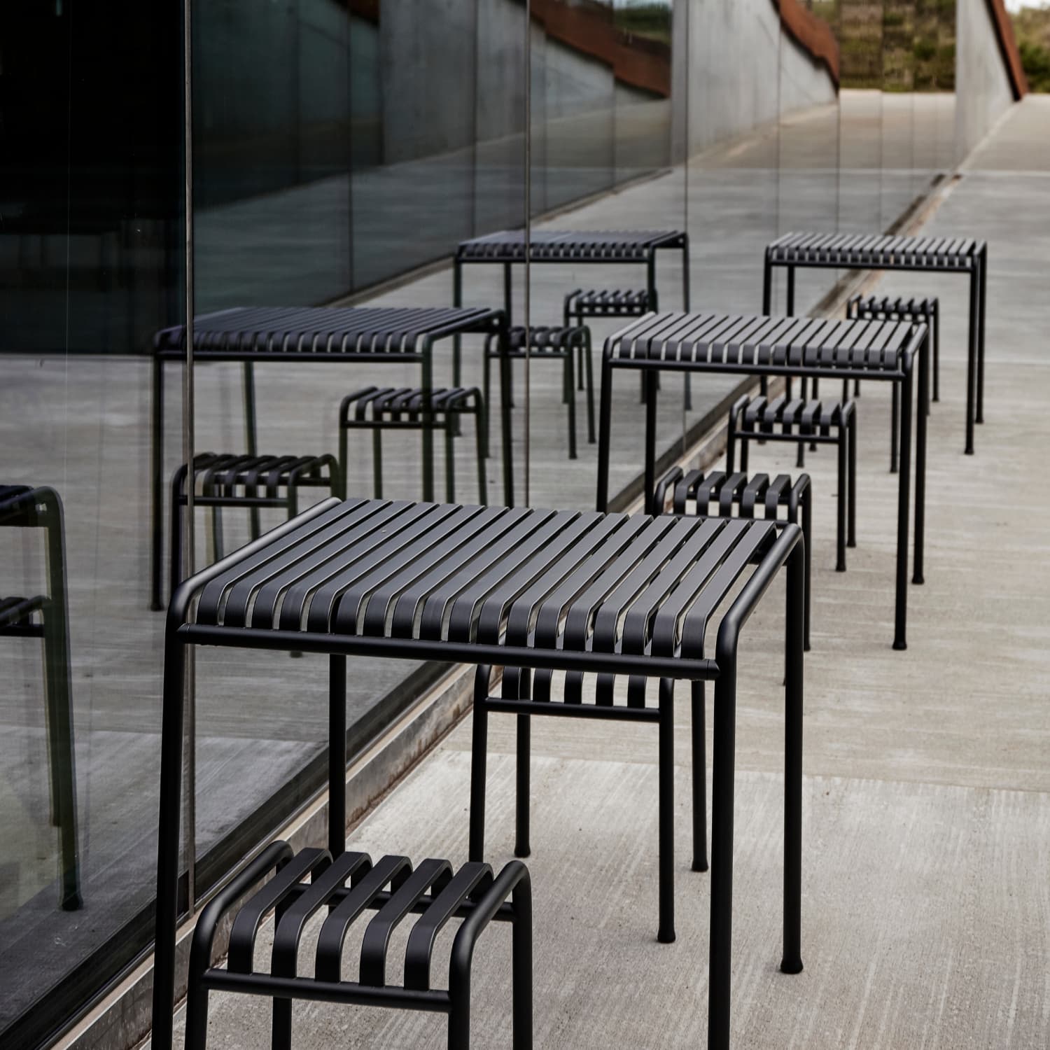 Palissade Utebord 82x90 Anthracite