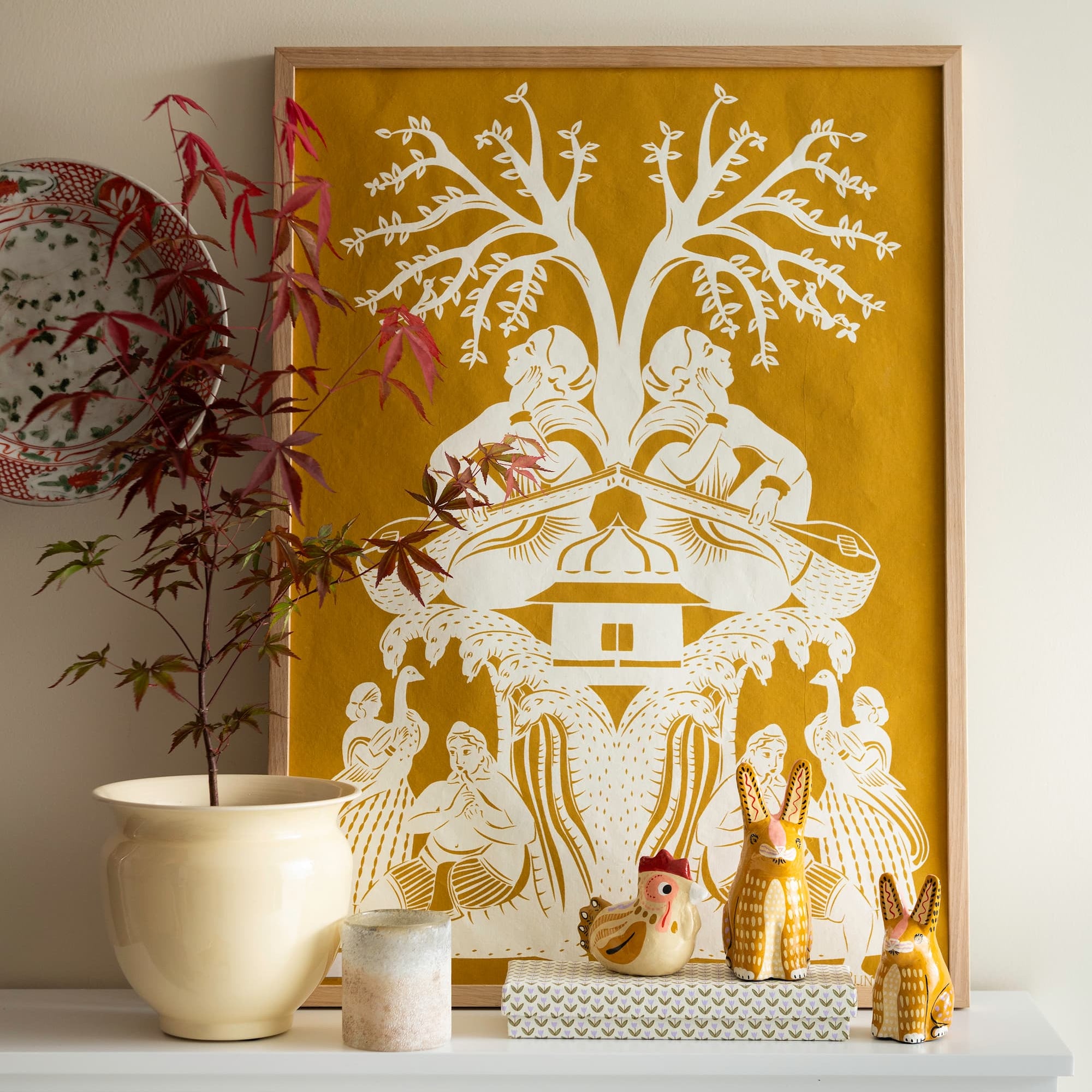 Poster Sitar Ochre 50x70