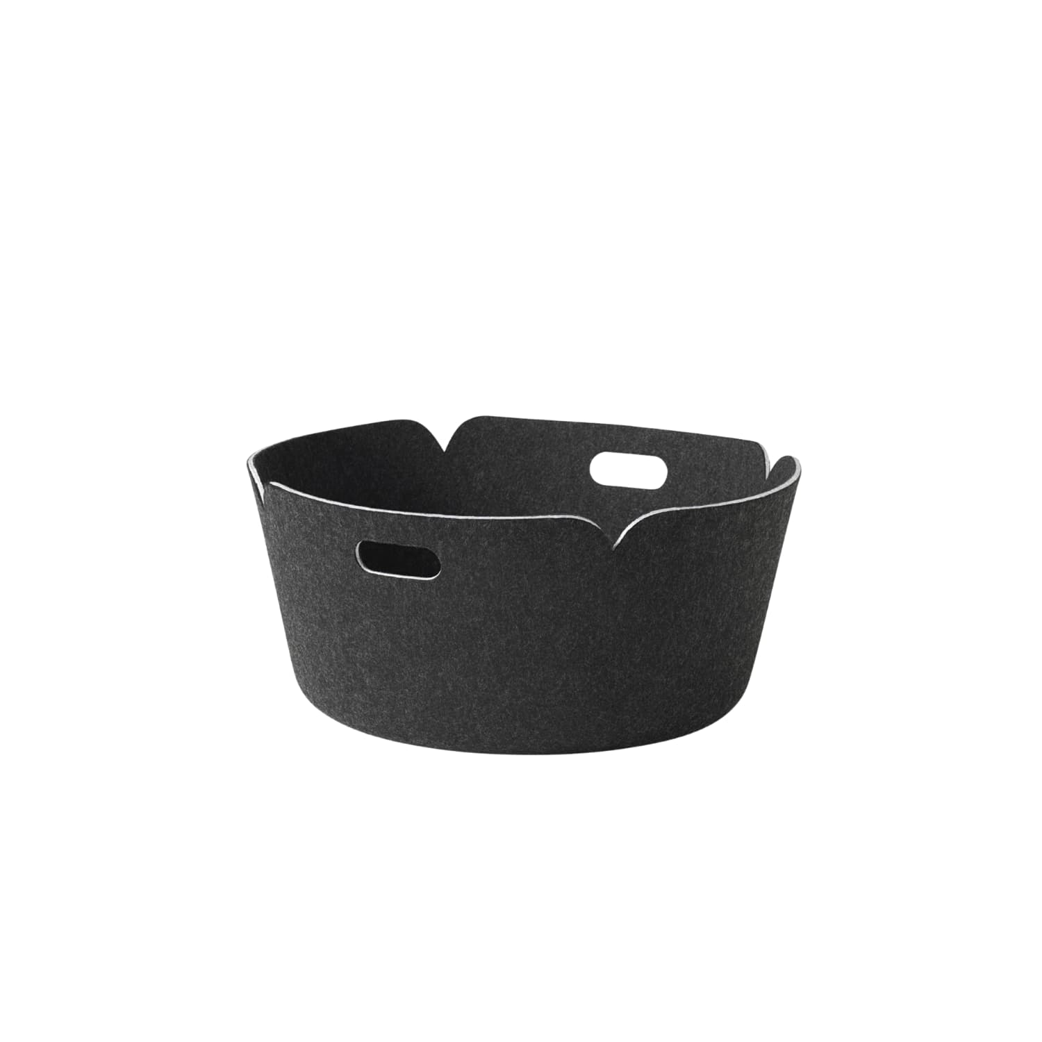 Restore Basket Round Black Mélange