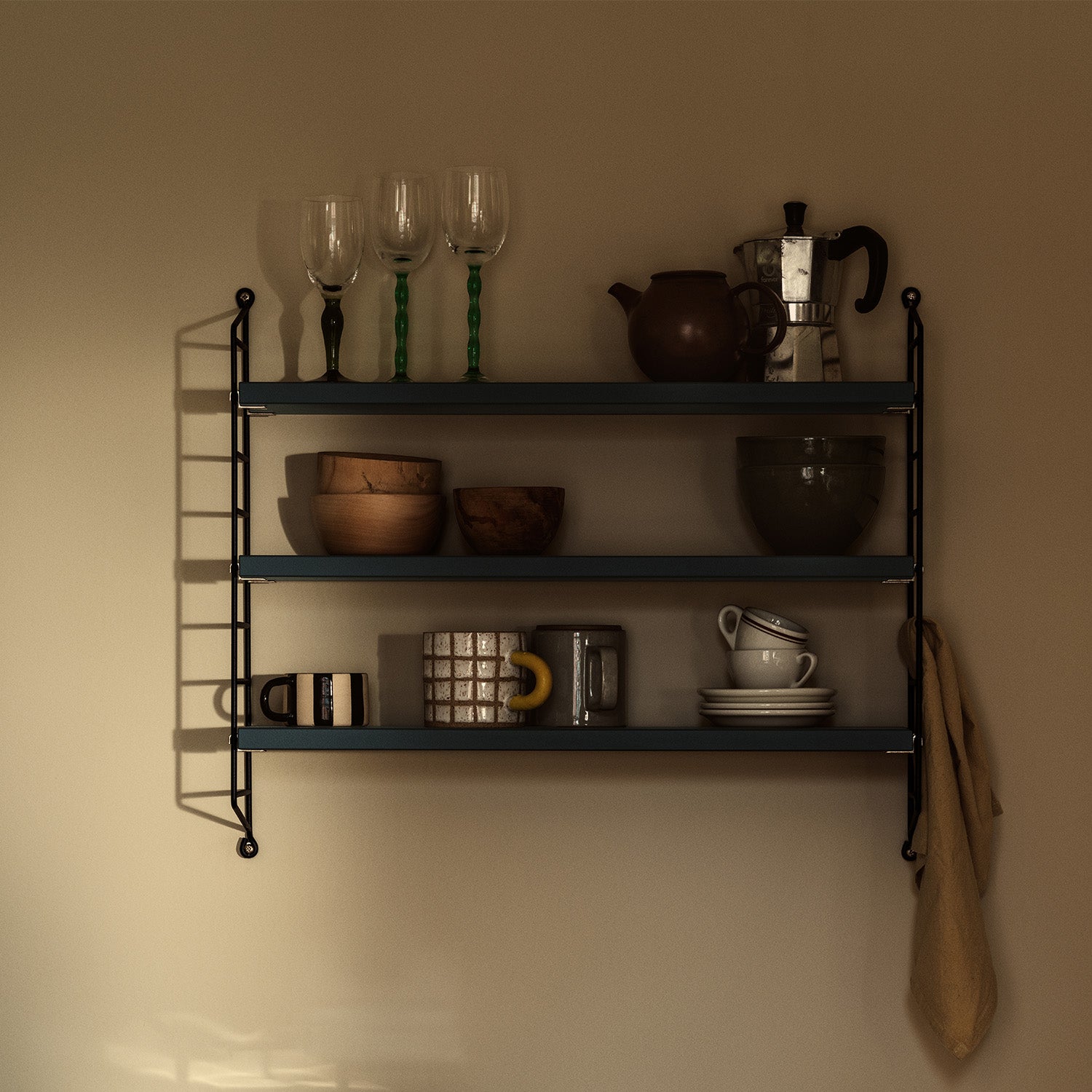 String Pocket Hylle Nybroblå