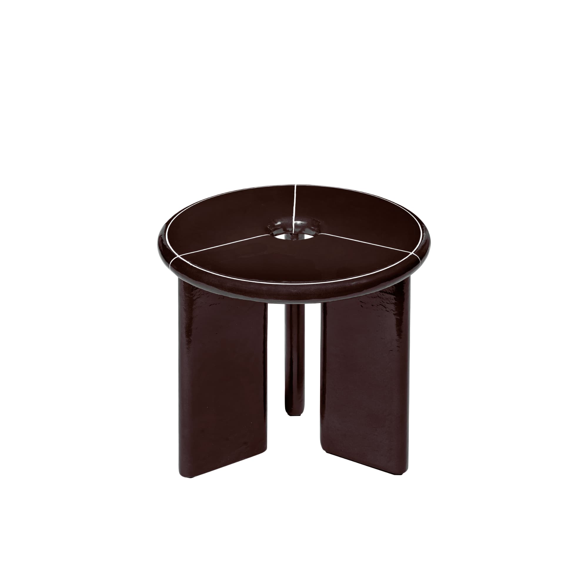 Sidebord Deya Ø47 Chestnut Brown