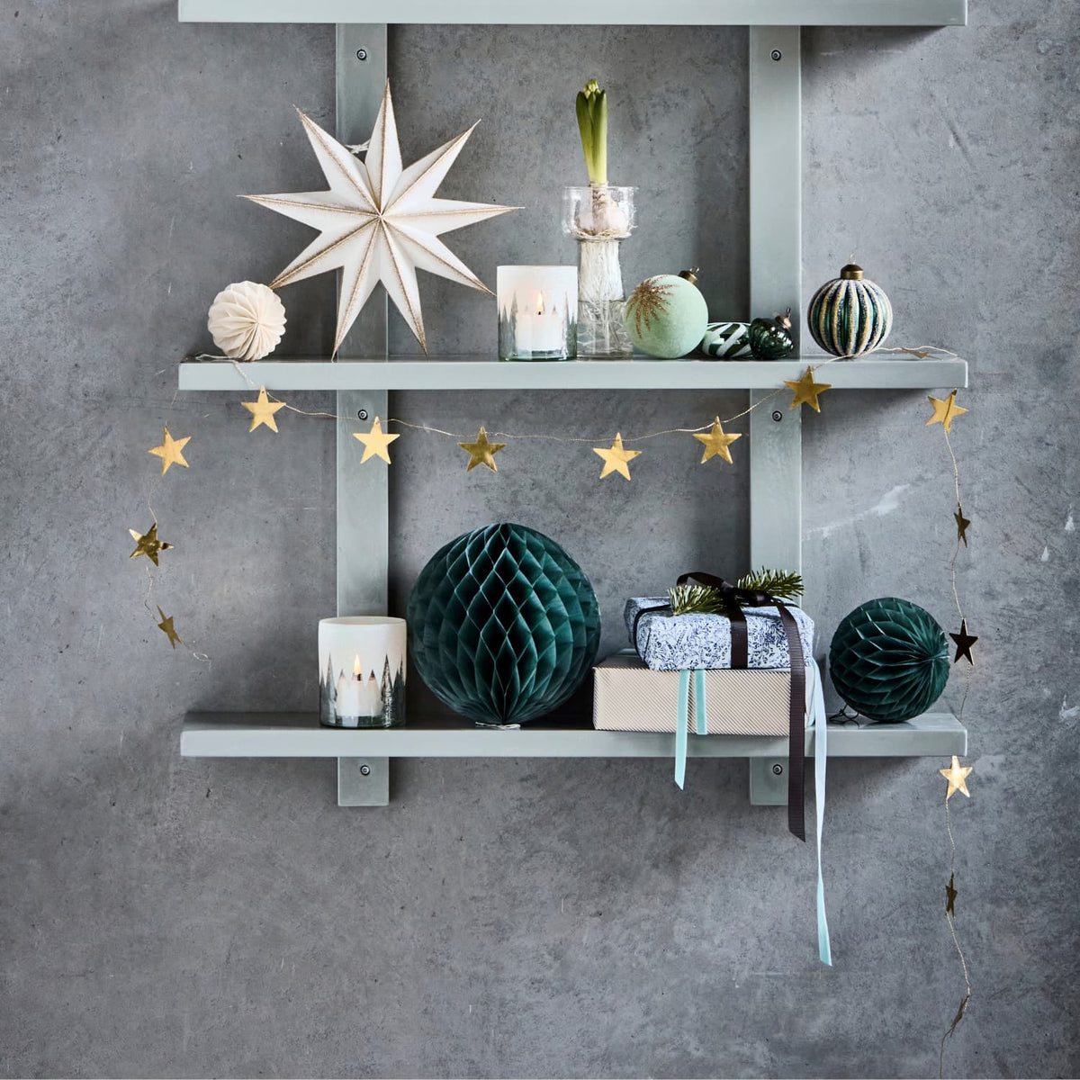 Stjernelenke Stars Antikk Messing L:150