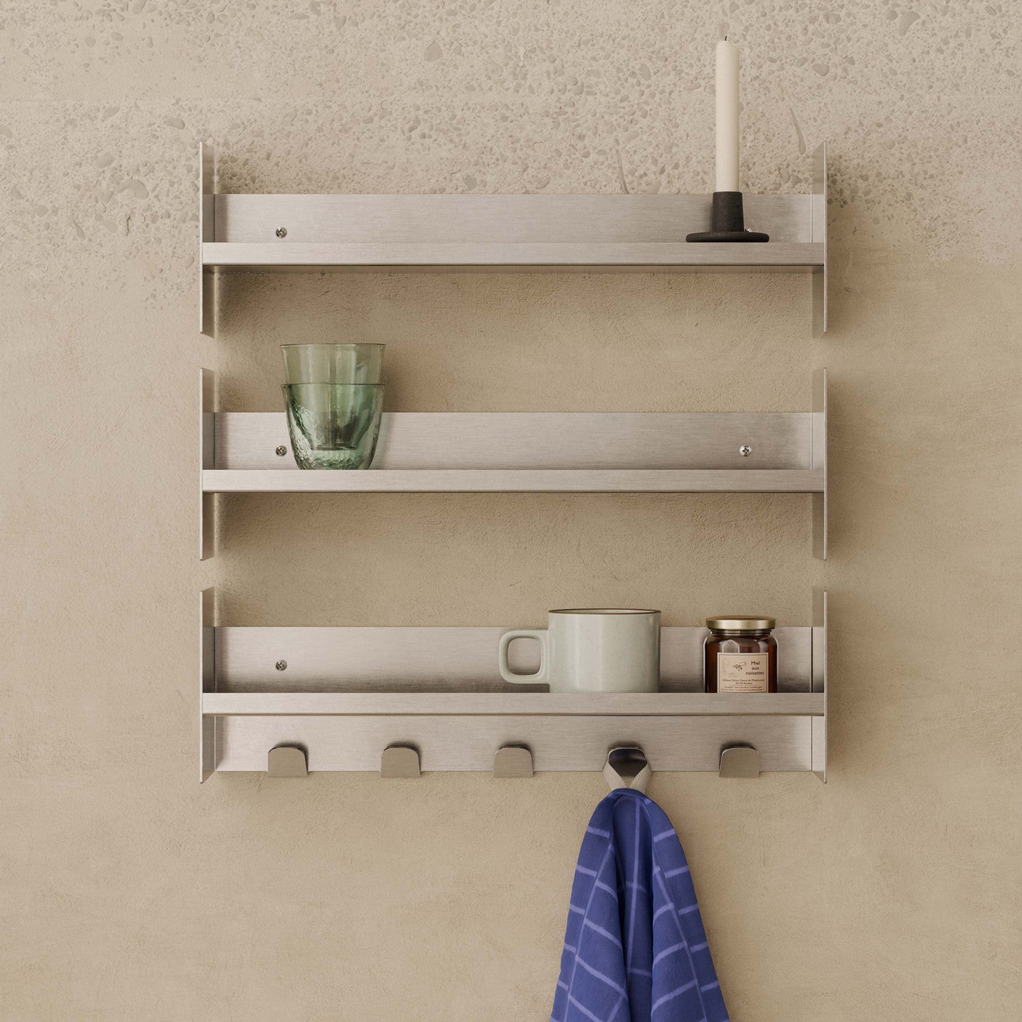 Hylle Pli Slim Stainless Steel 60cm