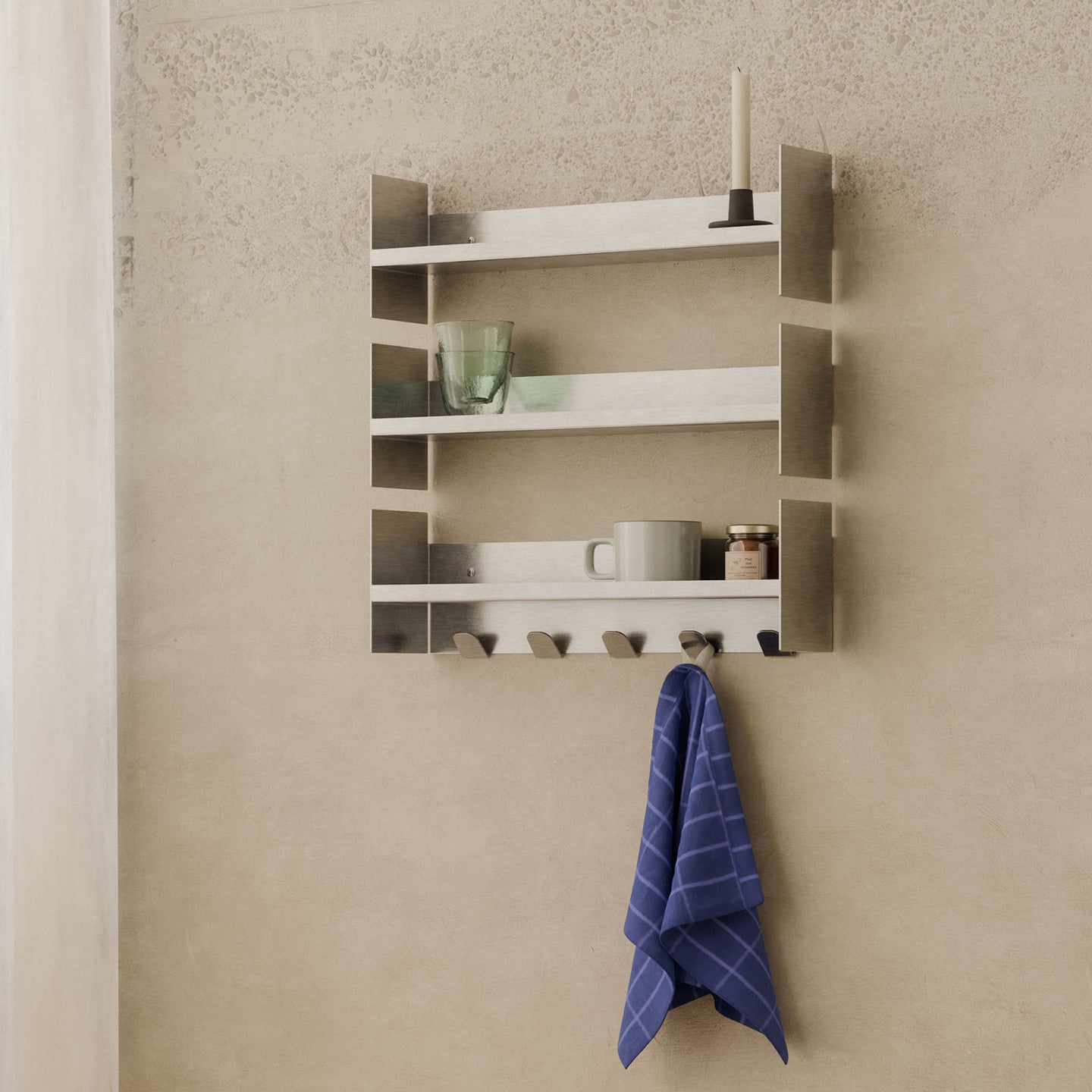 Hylle Pli Slim Stainless Steel 60cm