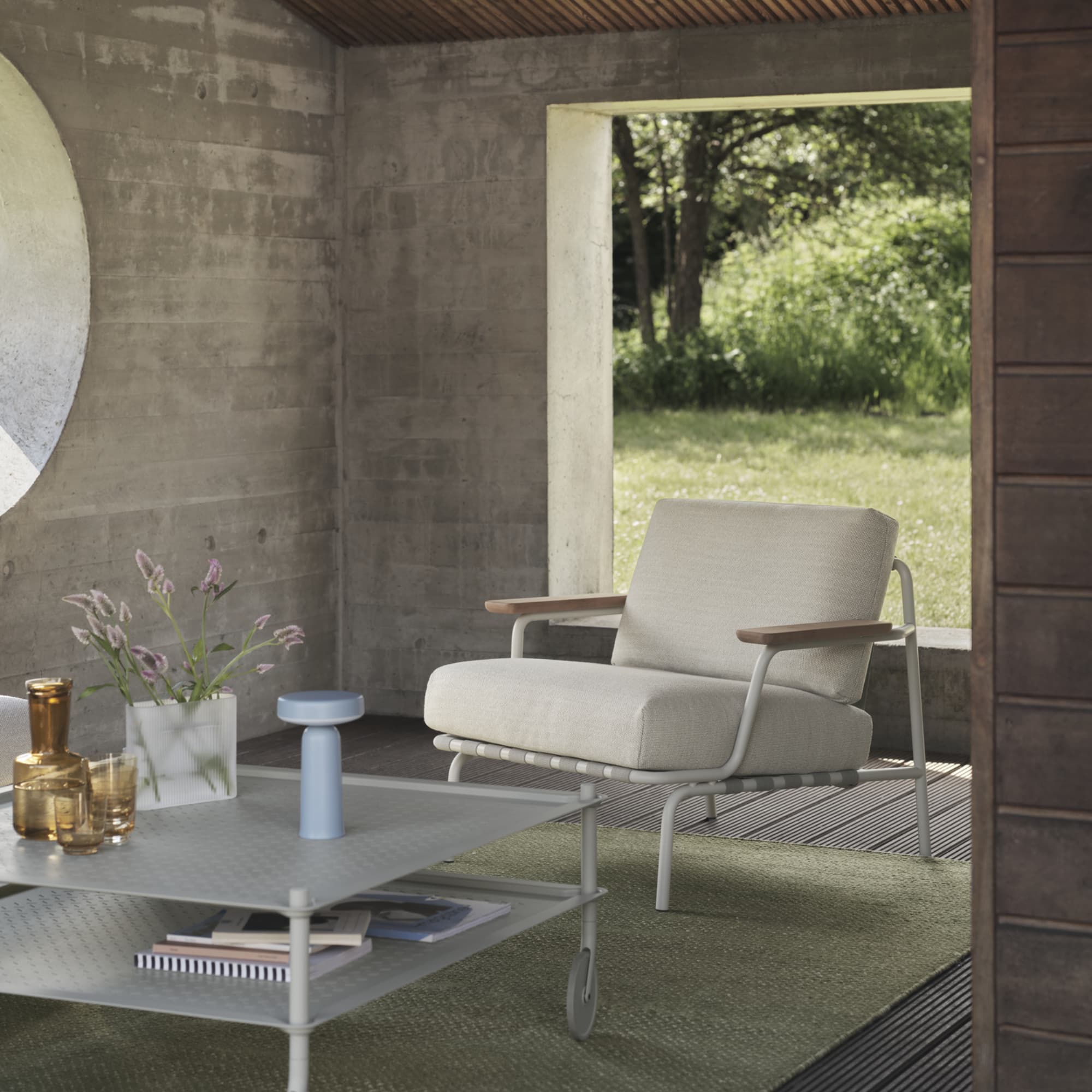 Utendørs Loungestol Settle - Laze 1/Grey