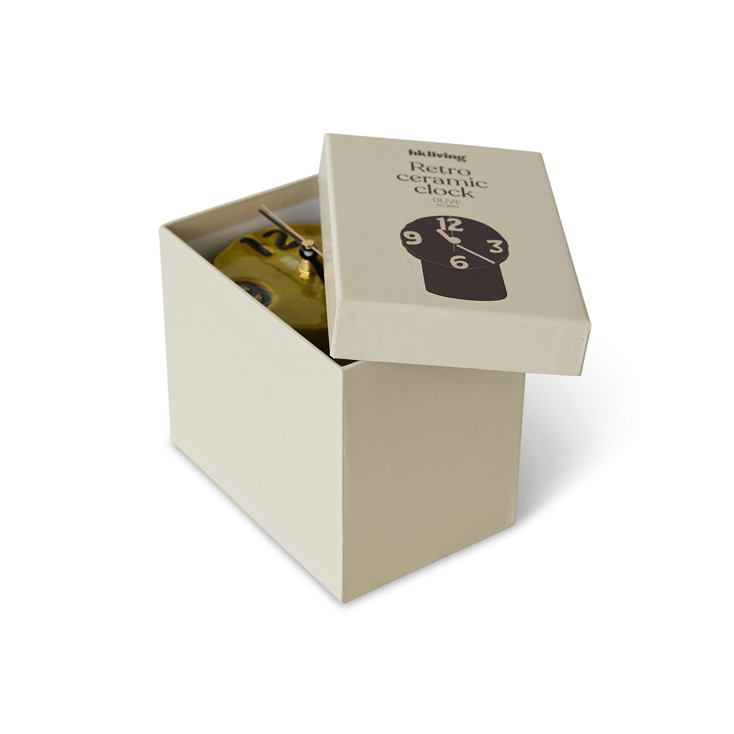 Bordklokke Retro Olive - Bilde 6