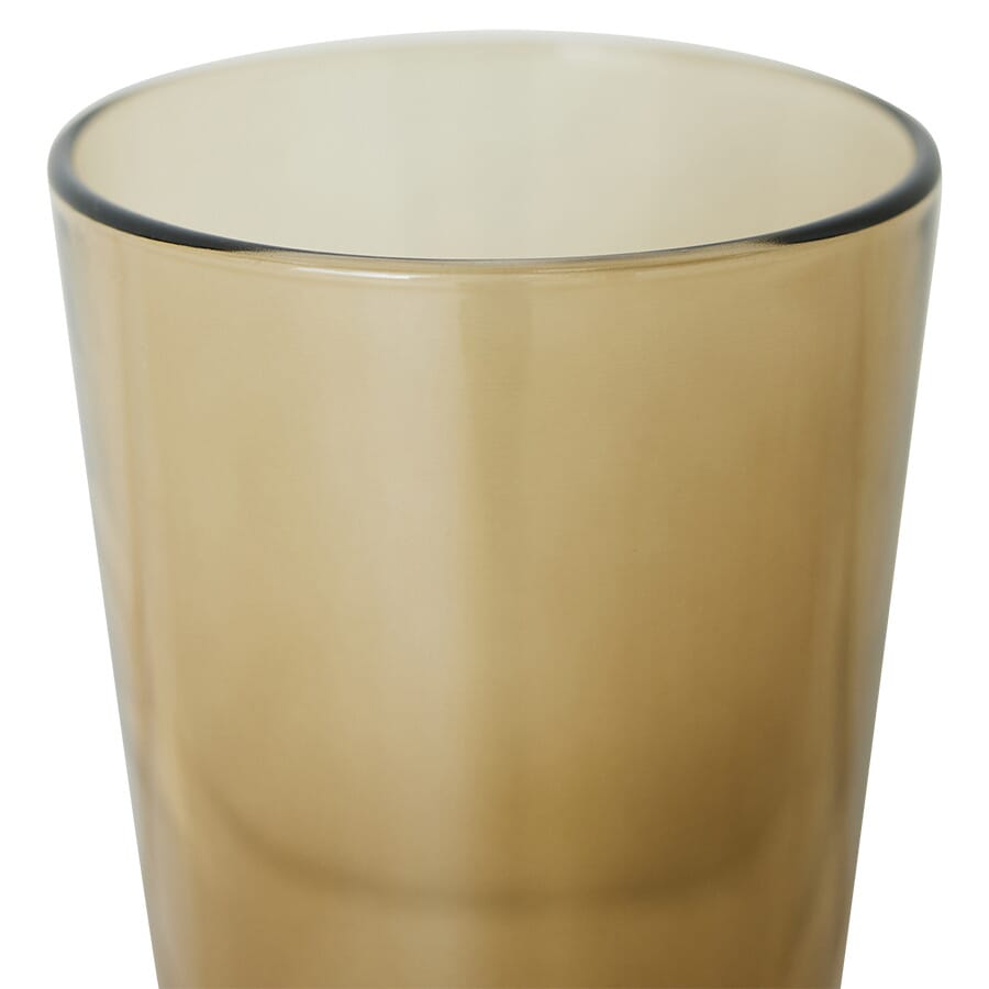 4 stk | 70's Te-glass Mud Brown