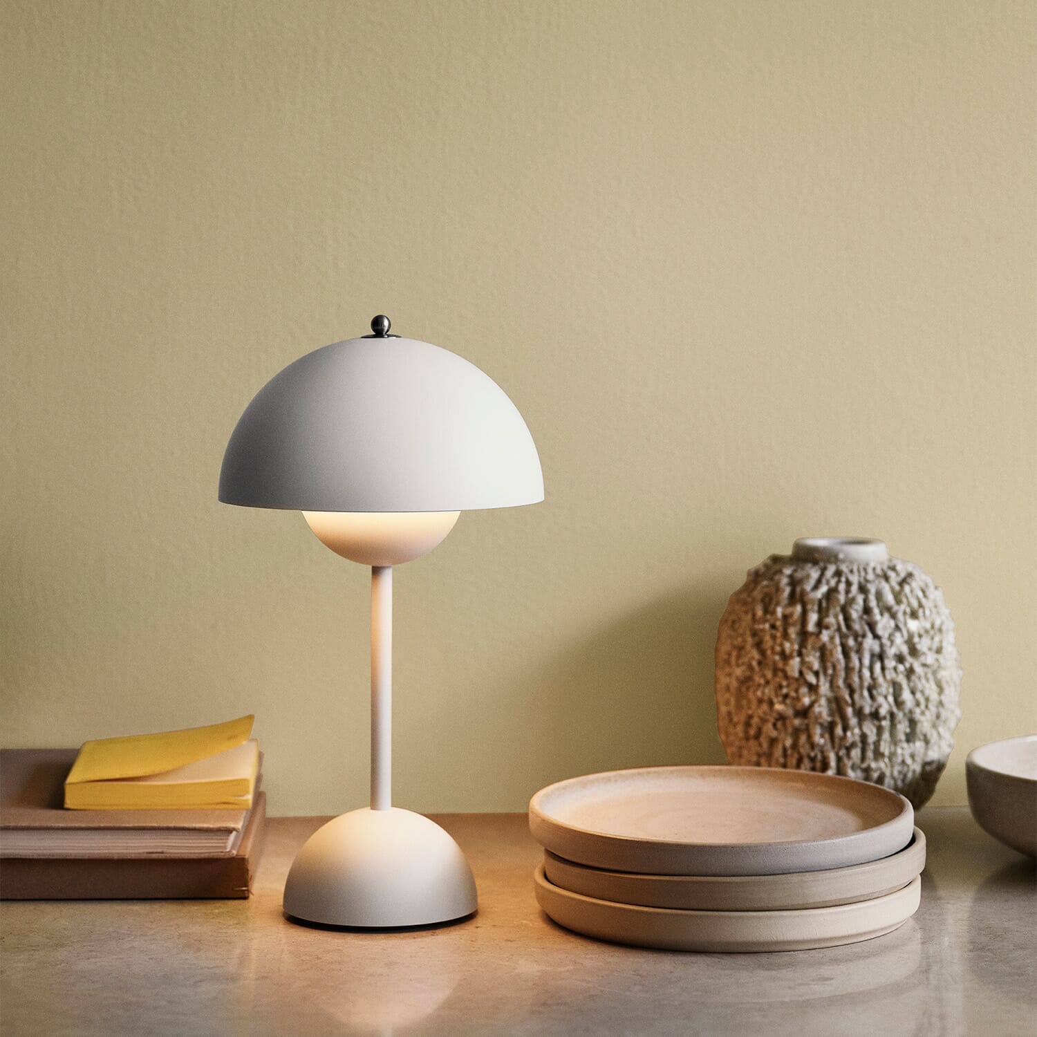 Flowerpot VP9 Oppladbar Lampe Matt Hvit - Bilde 6