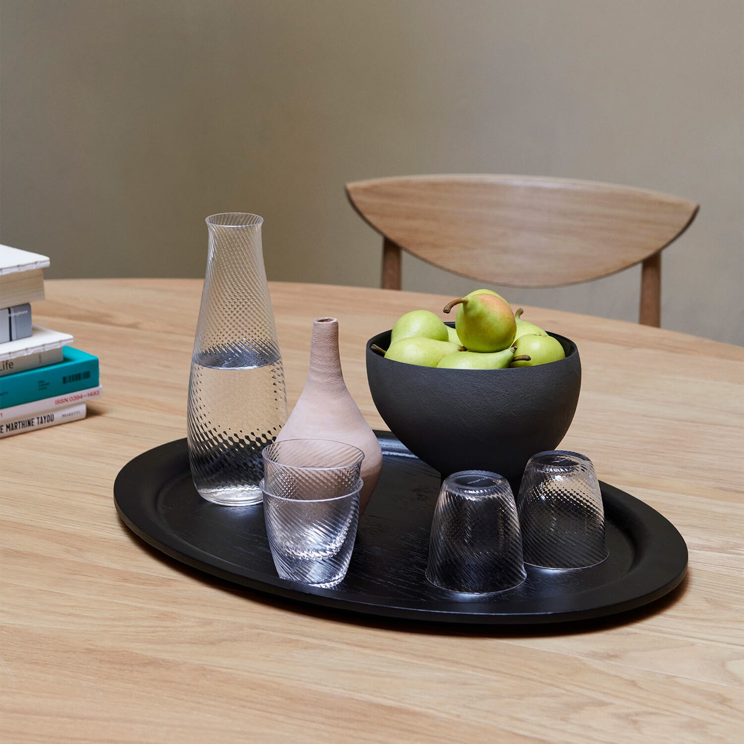 Collect Tray SC64 Ø40 Black Laquered Oak - Bilde 4