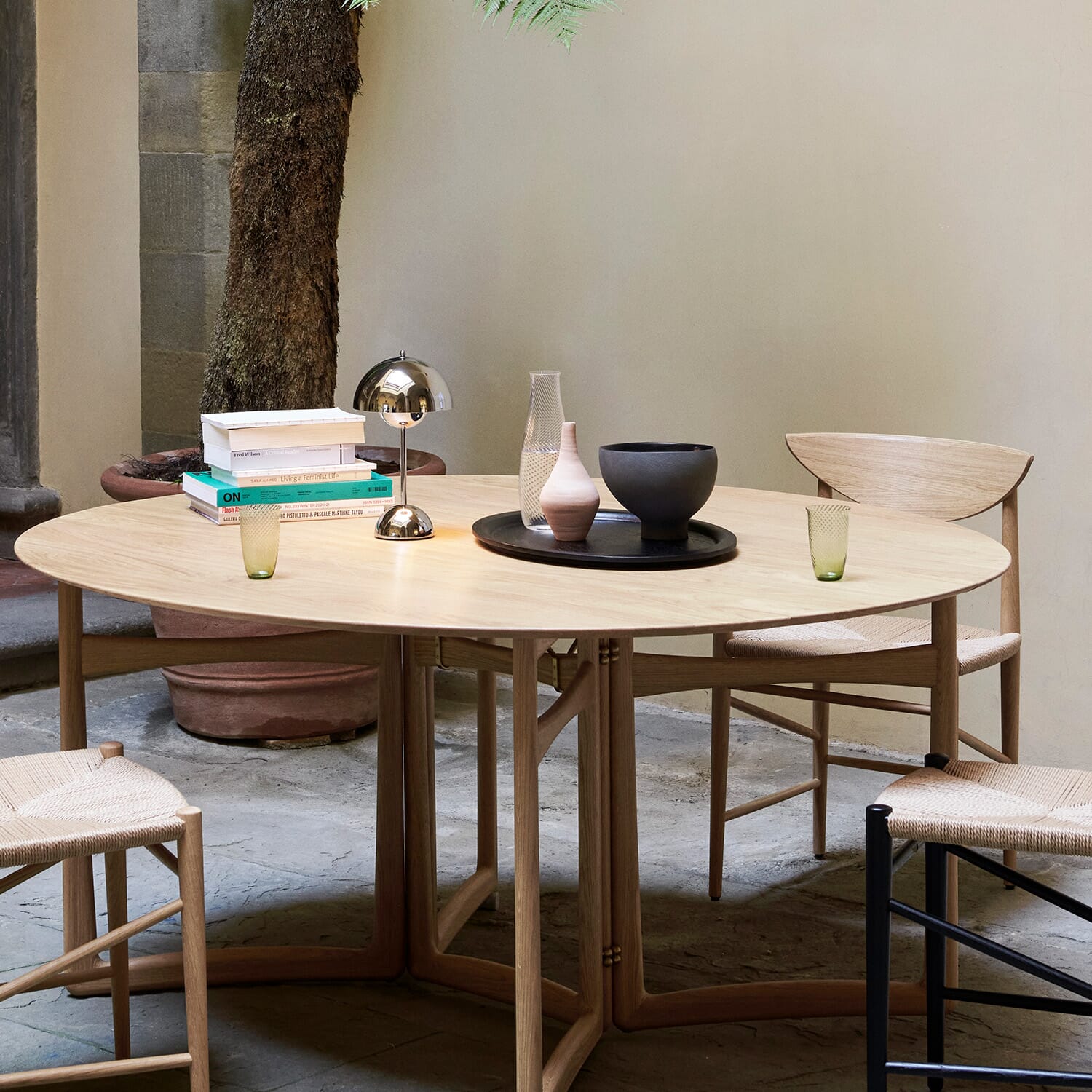 Collect Tray SC64 Ø40 Black Laquered Oak - Bilde 3