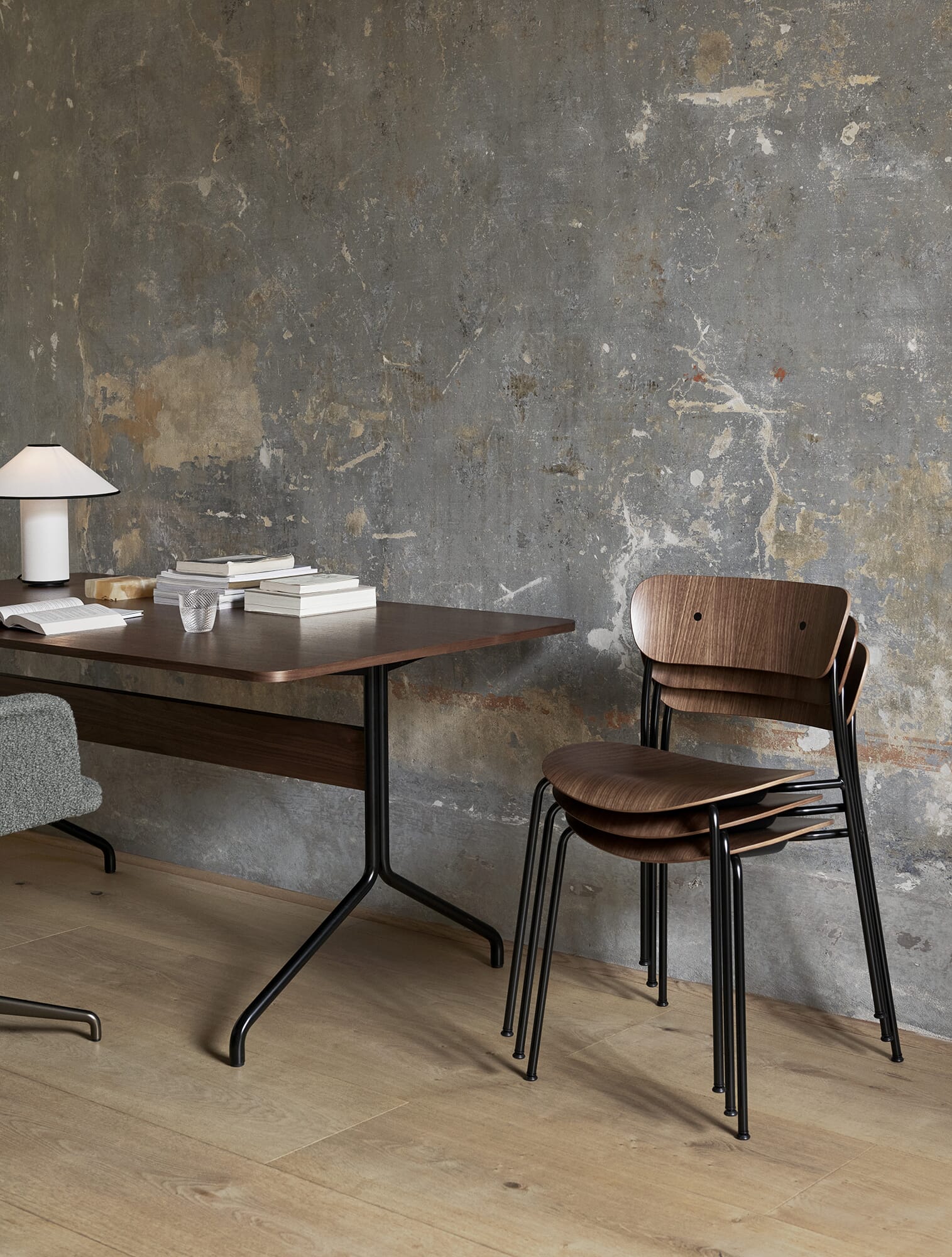 Pavilion Stol AV1 Valnøtt/Svart - Bilde 4