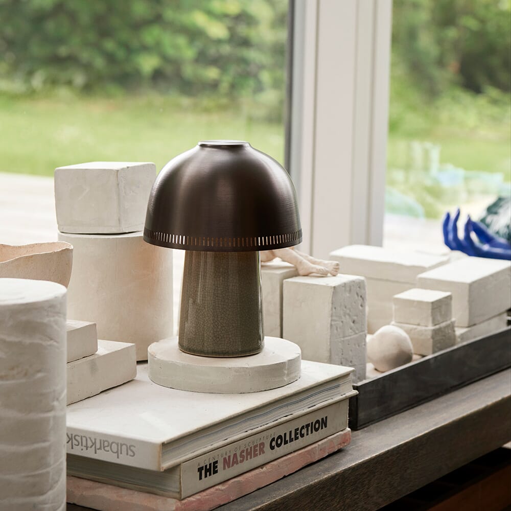 Raku Oppladbar Lampe SH8 Beige Grey & Bronzed - Bilde 7