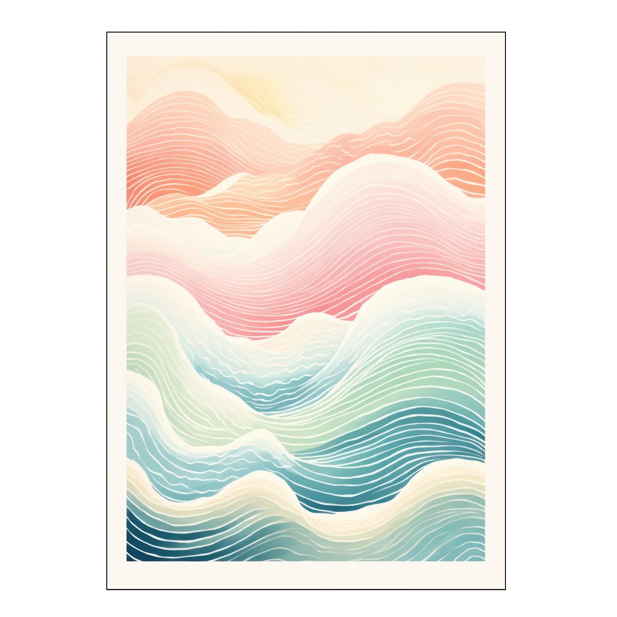 Poster Waves 50x70 - Hovedbilde