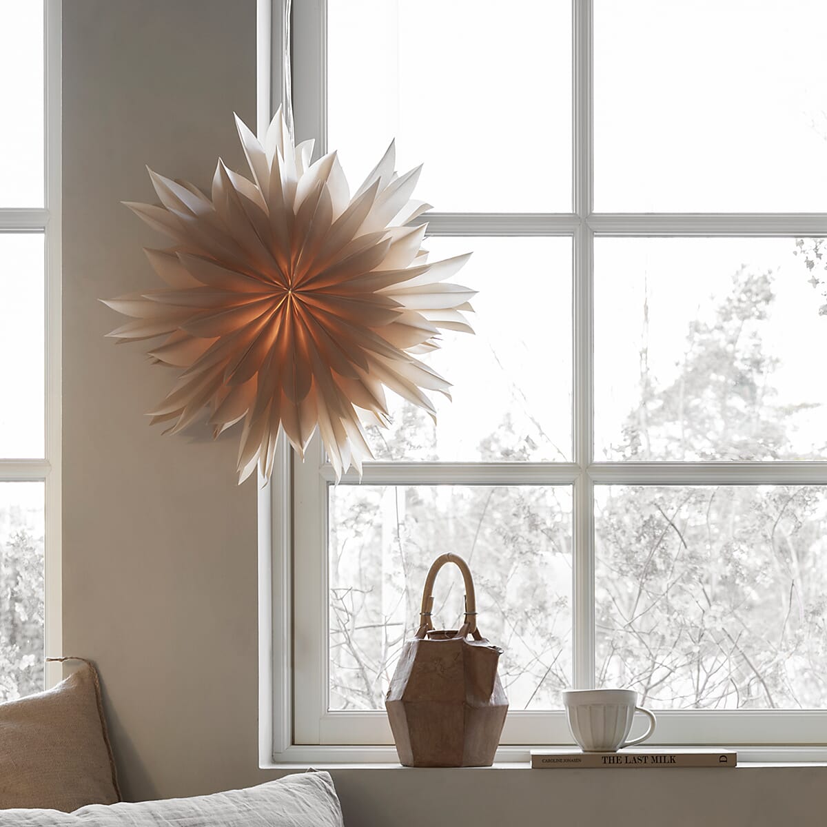 Athena Julestjerne Beige Ø:50 - Bilde 4