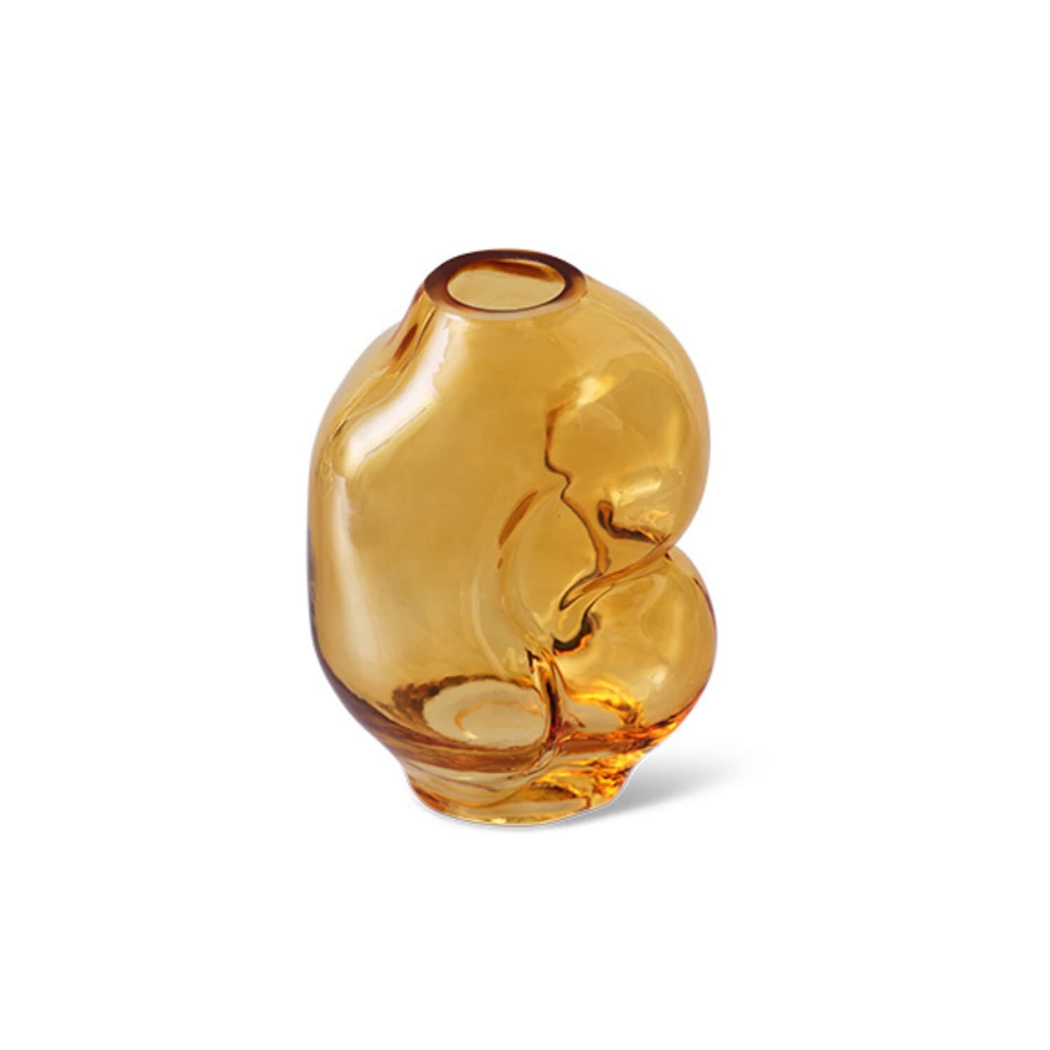 Gleam glass small vase, amber - Hovedbilde