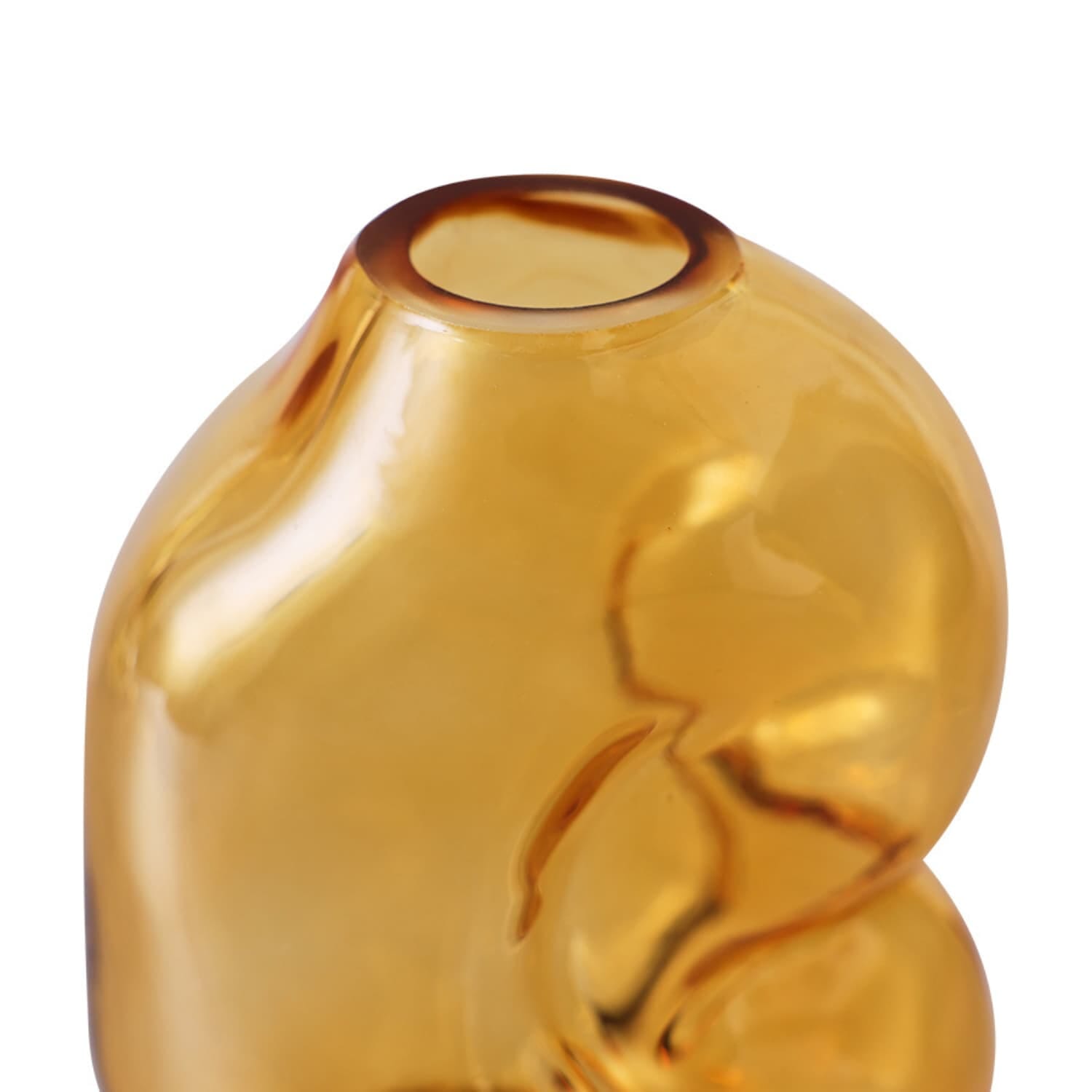 Gleam glass small vase, amber - Bilde 3