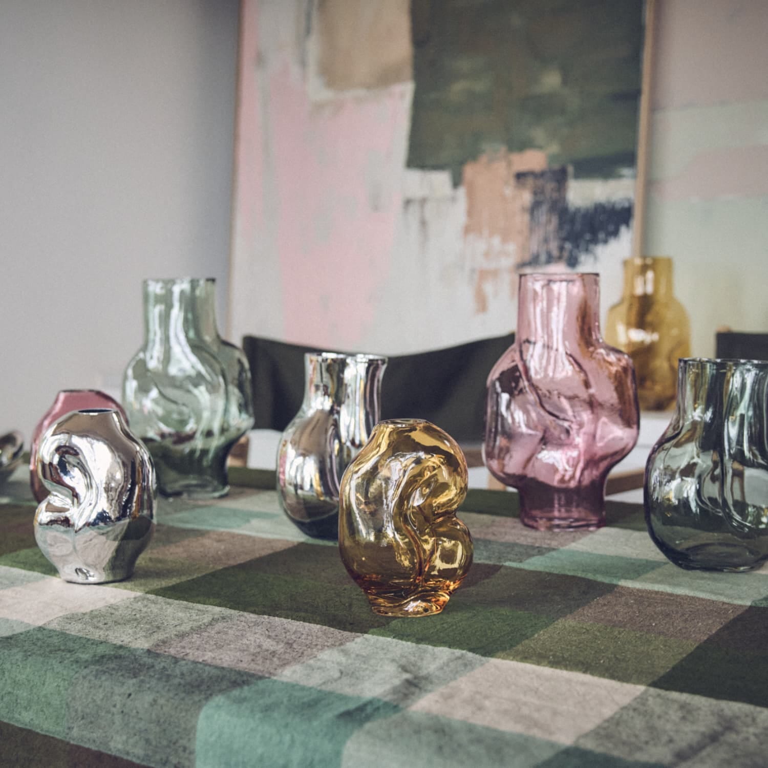 Gleam glass small vase, amber - Bilde 6