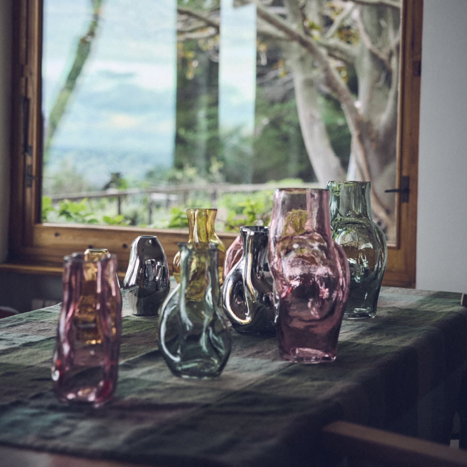 Gleam glass vase, chrome - Bilde 4