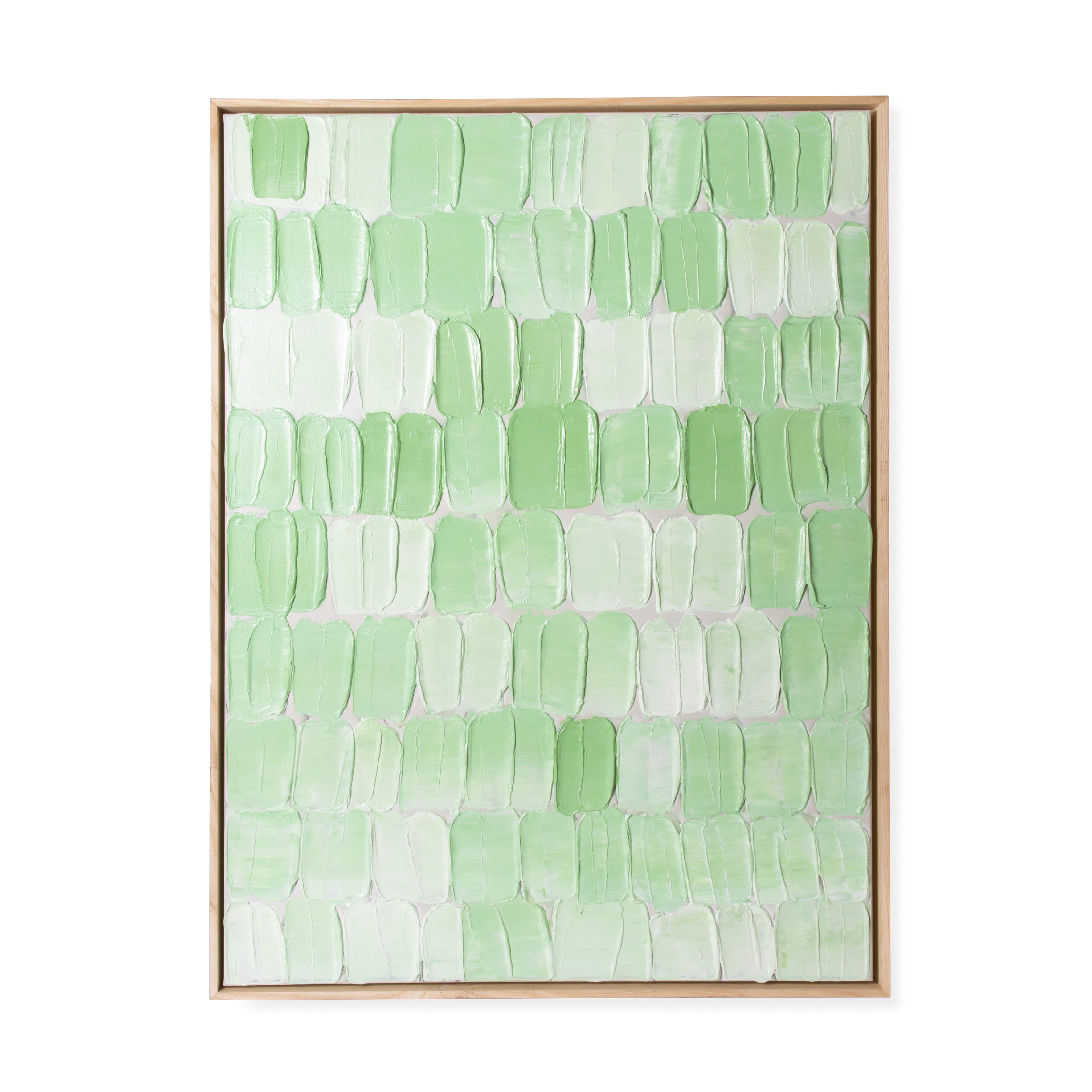 Maleri Green Palette Abstract 75x100 - Hovedbilde