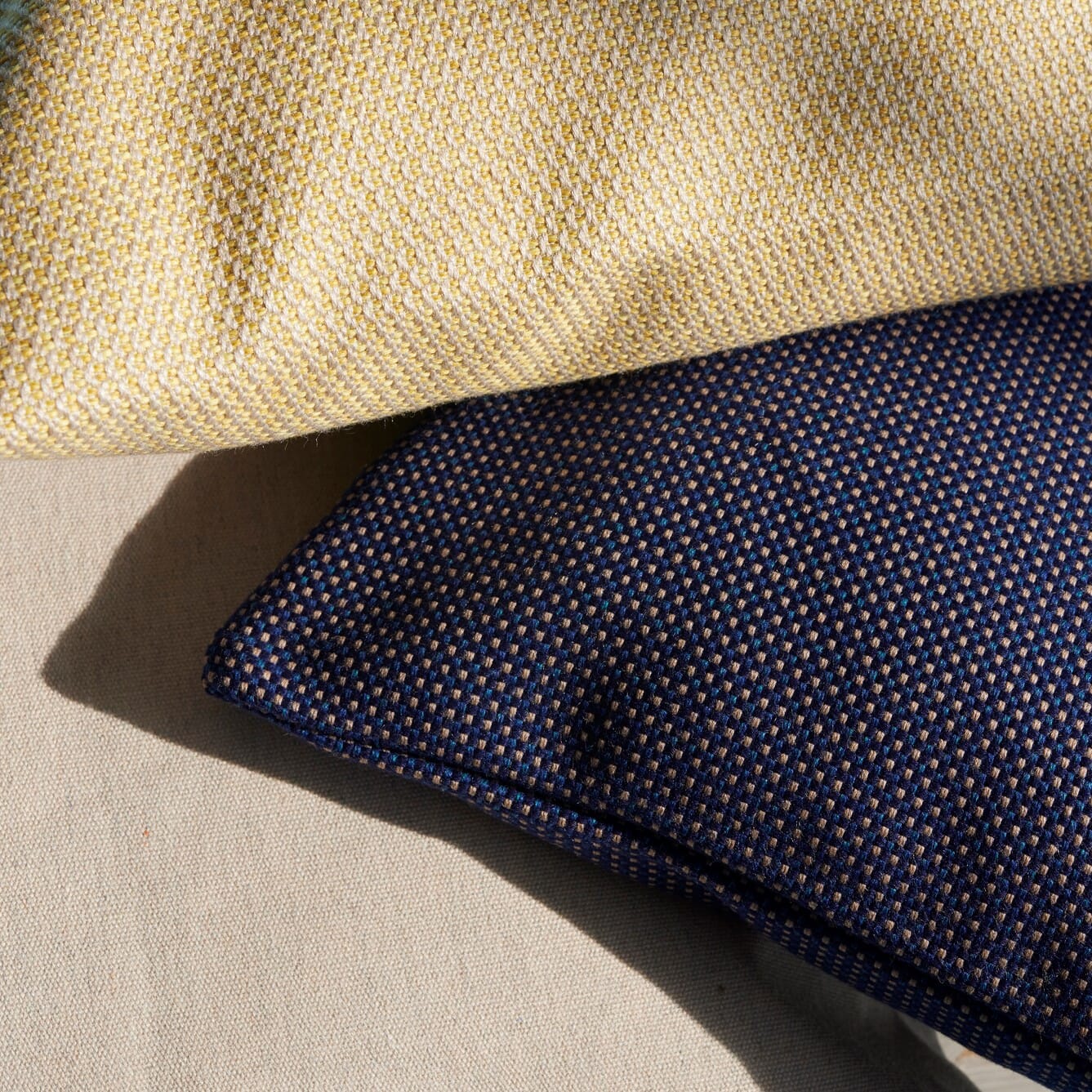 Barriere Utendørspute Dark Blue/Sand Checker 60x50 - Bilde 6