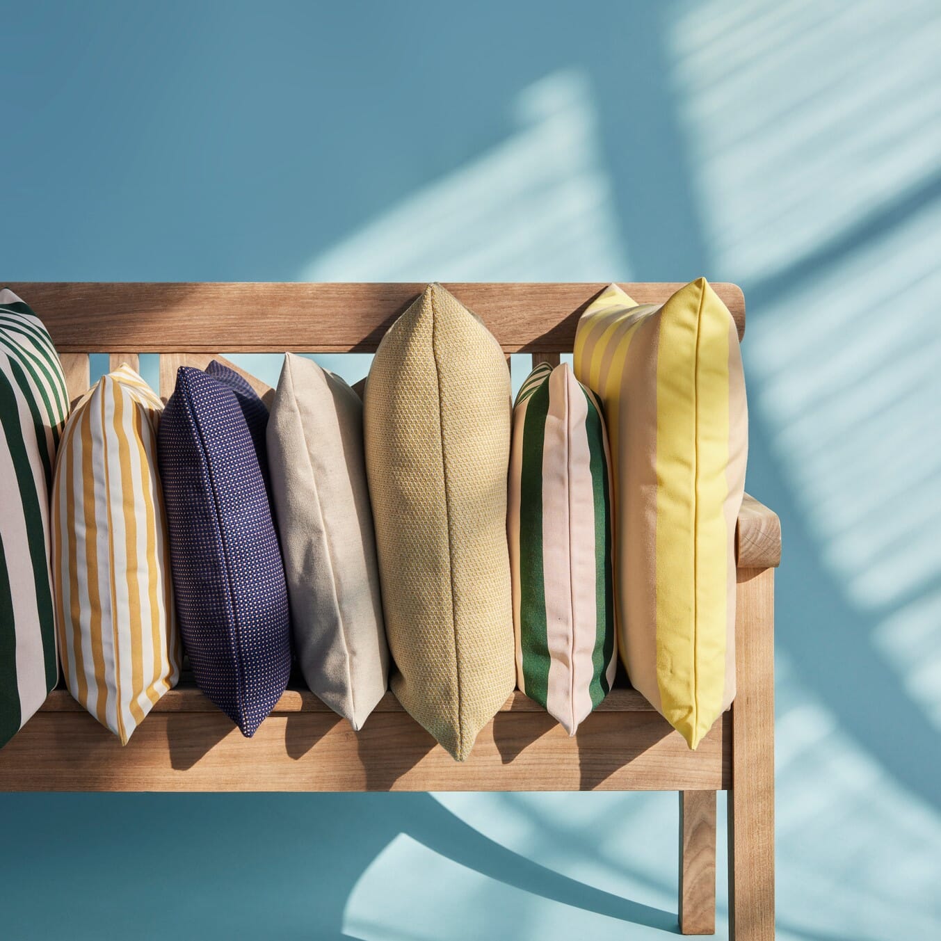 Barriere Utendørspute Golden Yellow Stripe 50x40 - Bilde 7