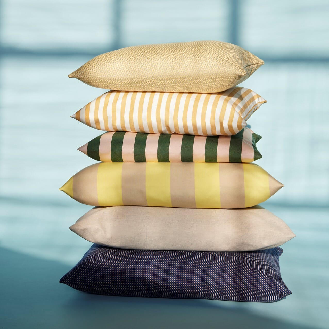 Barriere Utendørspute Golden Yellow Stripe 50x40 - Bilde 5