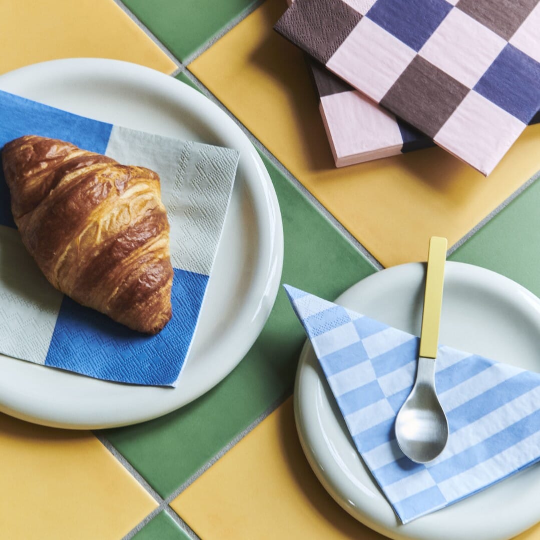 Pattern Servietter Grey, Blue, Pillar Stripe - Bilde 2