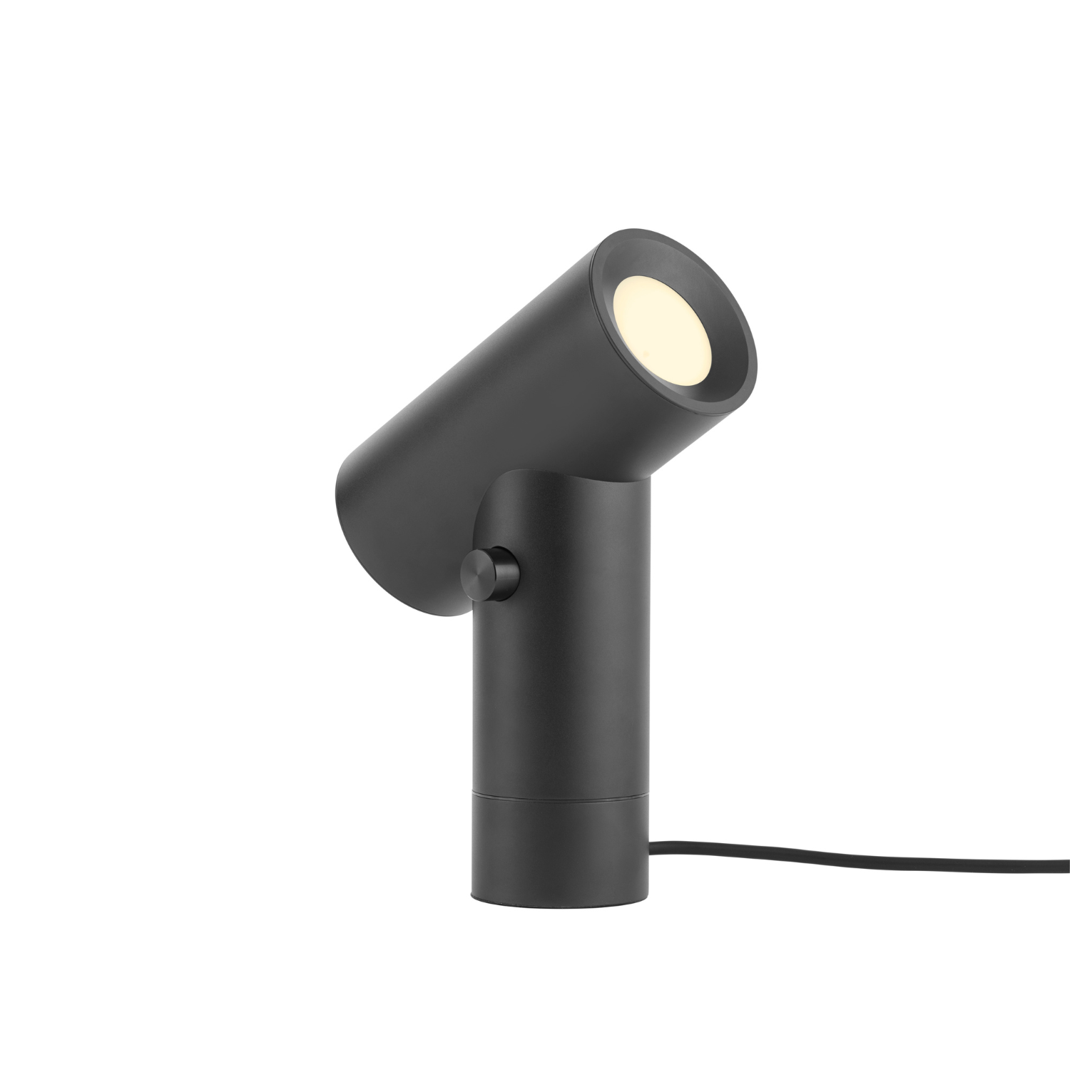 Beam liten bordlampe sort fra Muuto med justerbart sylindrisk design
