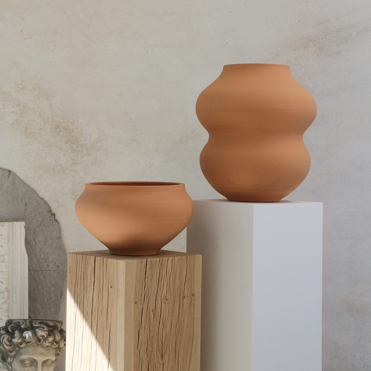 Belle Raw Rosa Vase H25 - Bilde 4