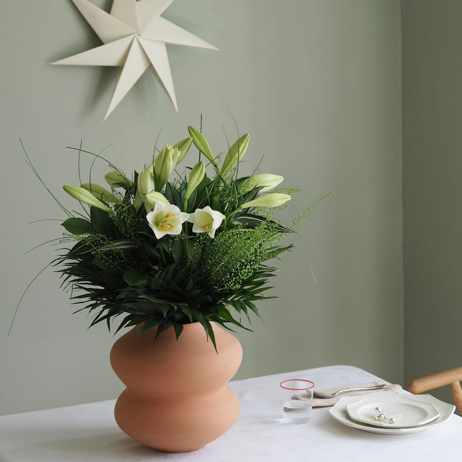 Belle Raw Rosa Vase H25 - Bilde 7