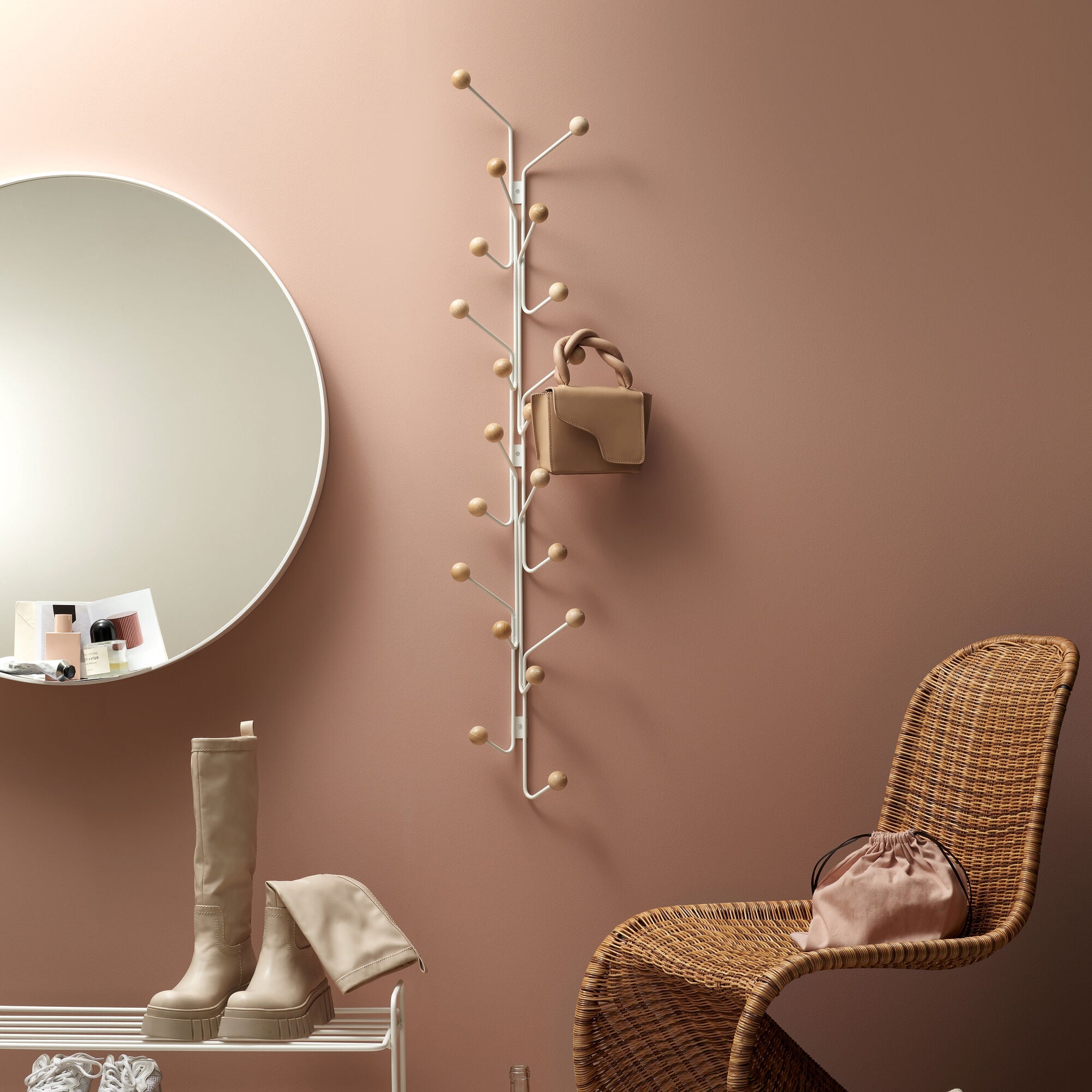 Knaggrekke Bill Vertikal Hvit