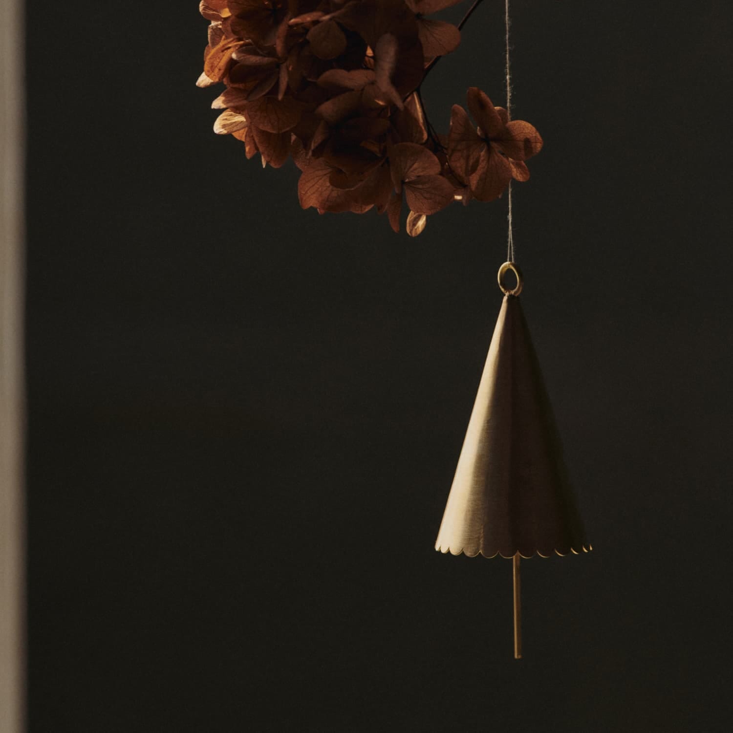 2 stk | Juletrepynt Messingbjelle