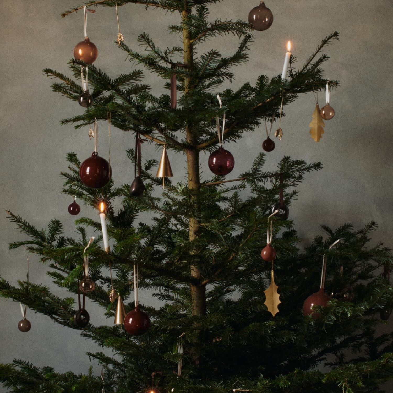 2 stk | Juletrepynt Messingbjelle