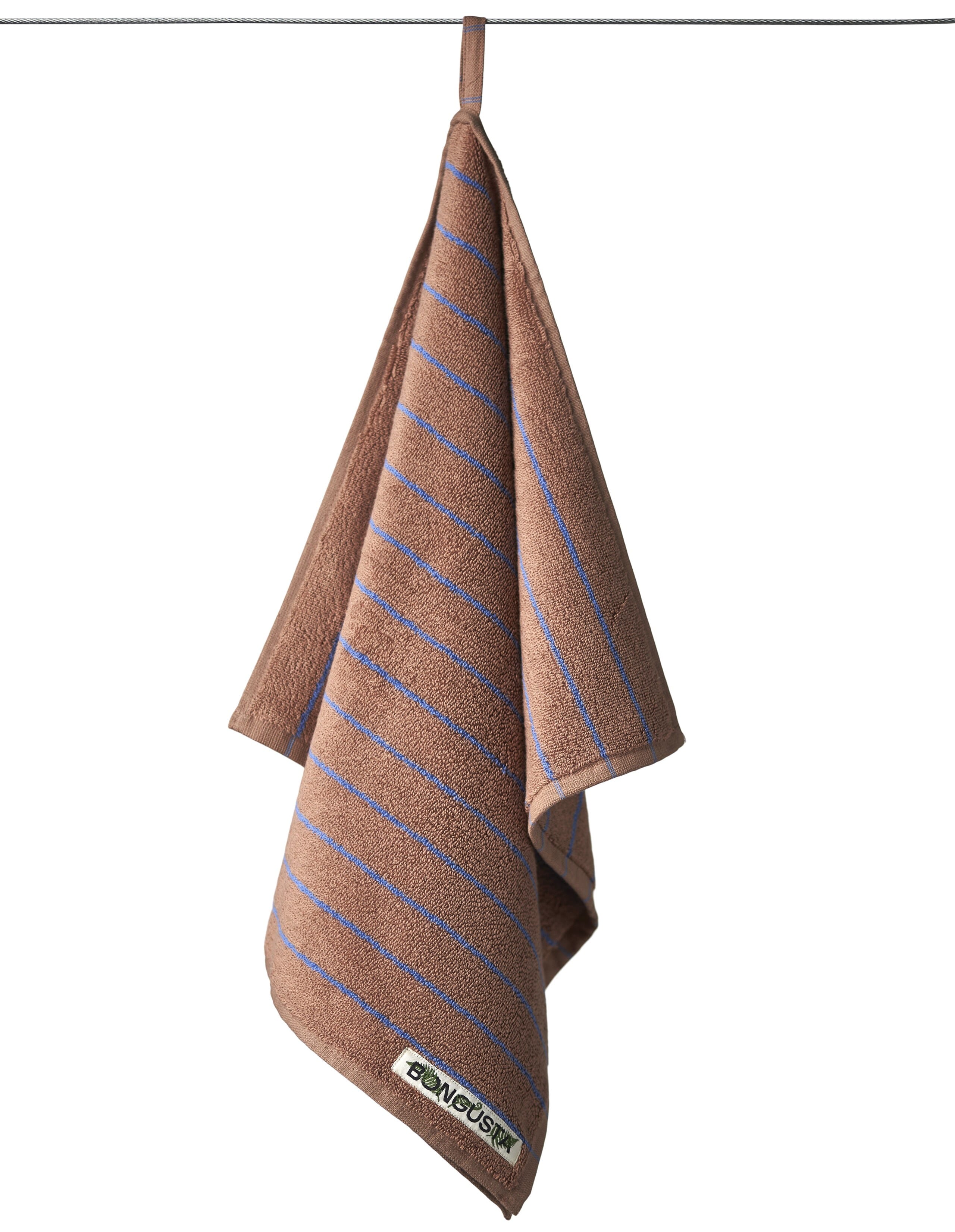 Gjestehåndkle Camel/Marine 50x80 - Hovedbilde