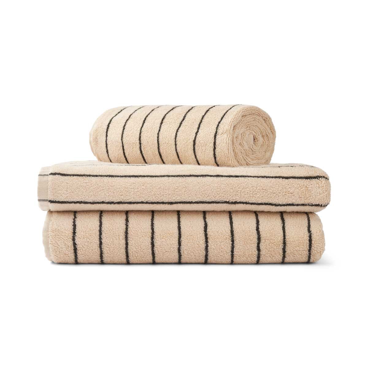 Gjestehåndkle Creme/Ink 50x80 - Bilde 2