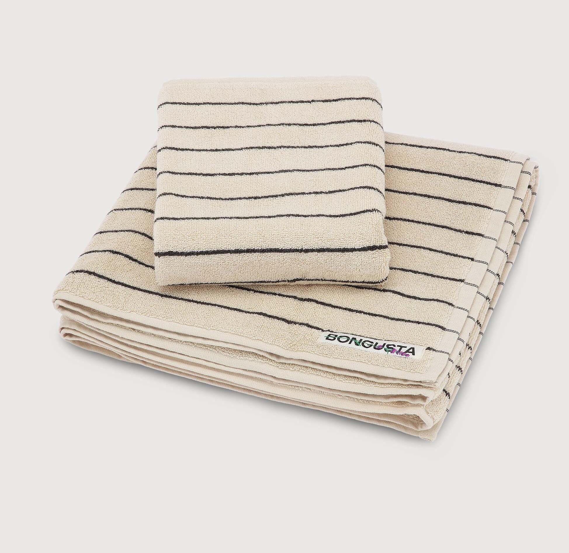 Gjestehåndkle Creme/Ink 50x80 - Bilde 3