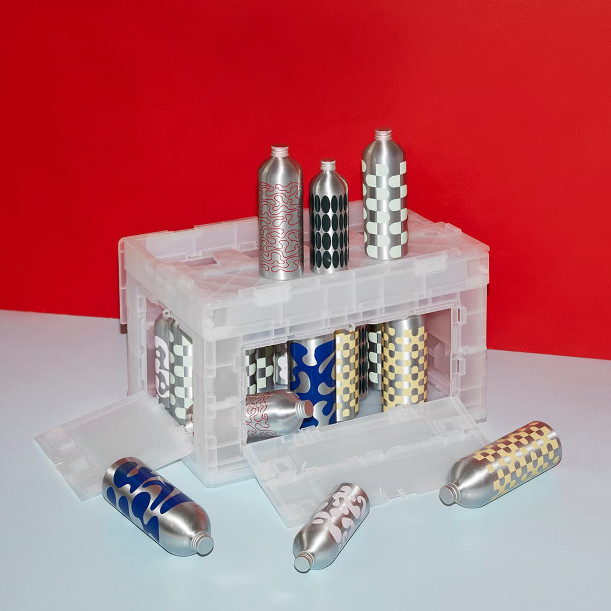 Oppbevaringsboks Blox Semi Transparent Medium