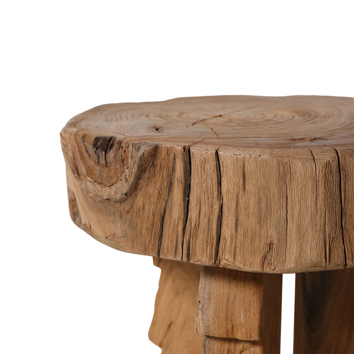 Carved wooden stool - Bilde 3