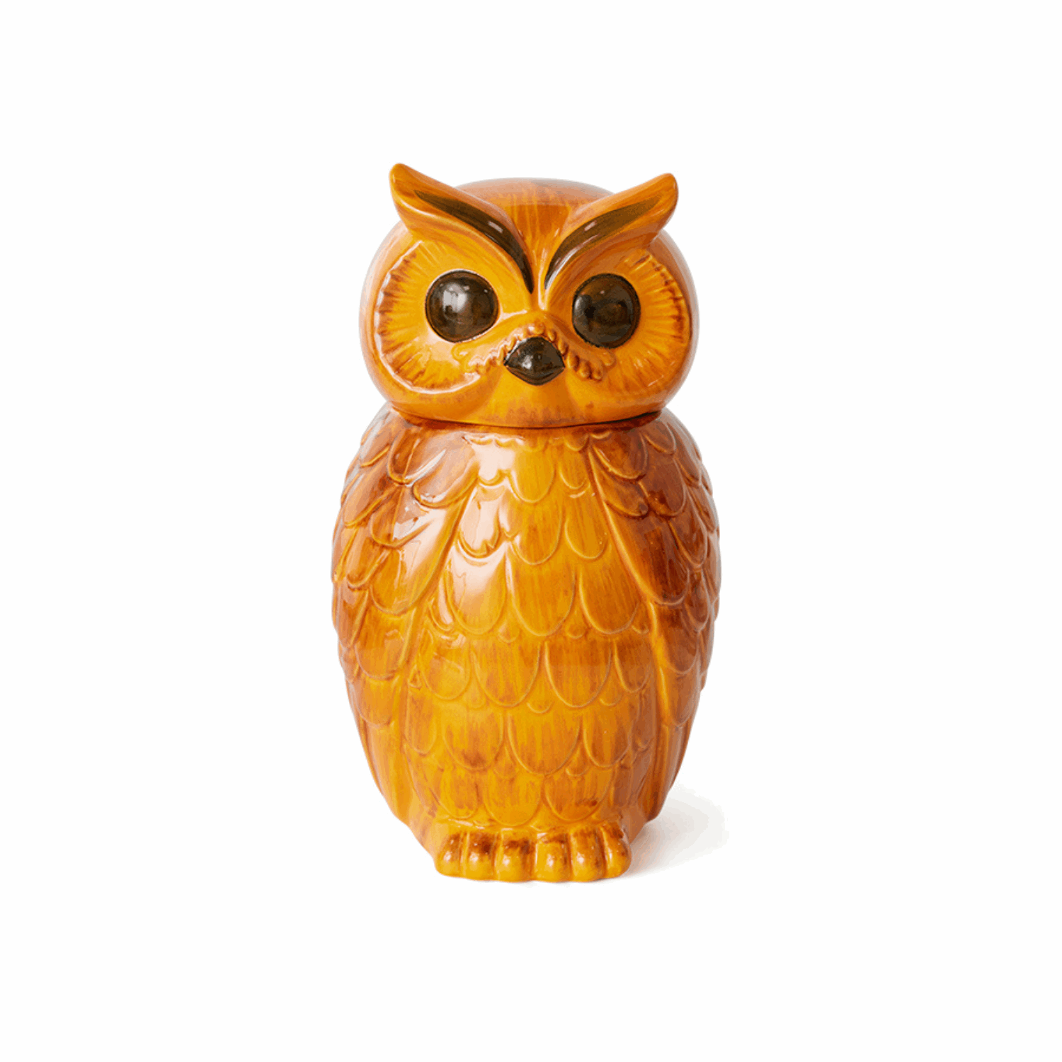 Ceramic owl jar tangerine - Bilde 2