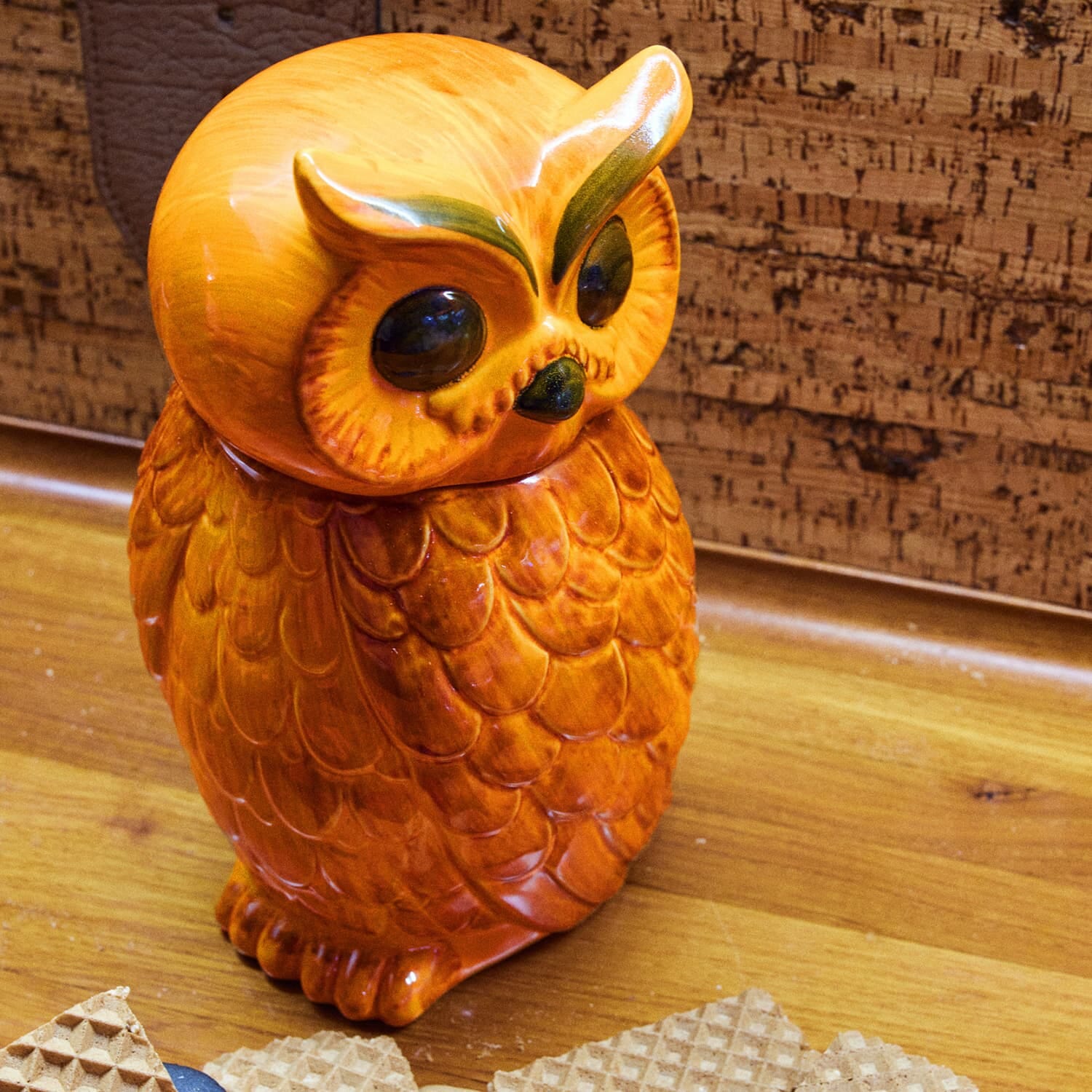Ceramic owl jar tangerine - Bilde 7