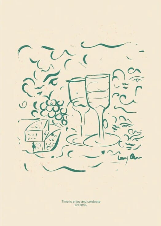 Poster Cheese and Wine - Hovedbilde