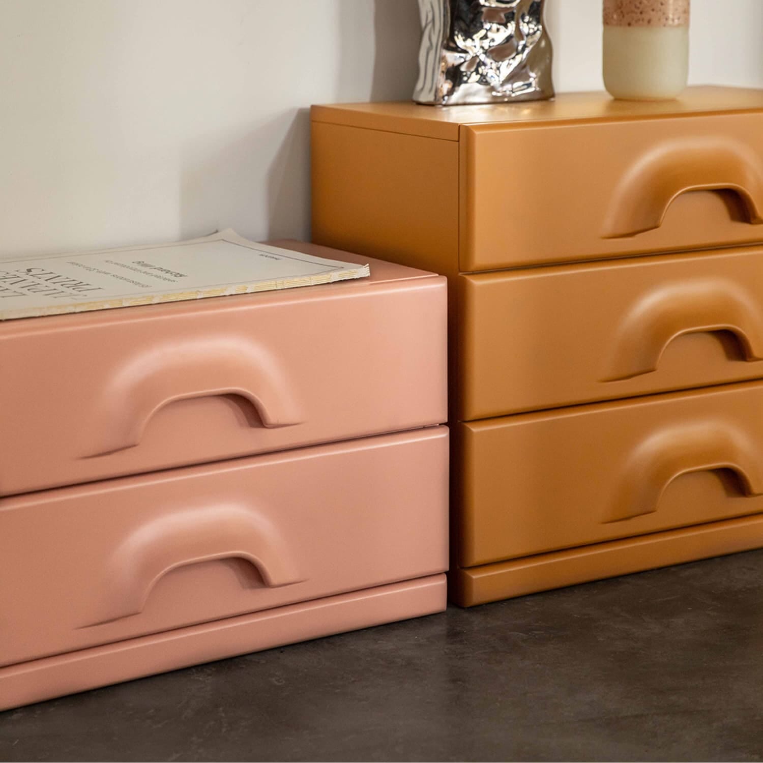 Chest of 2 drawers, blush - Bilde 6