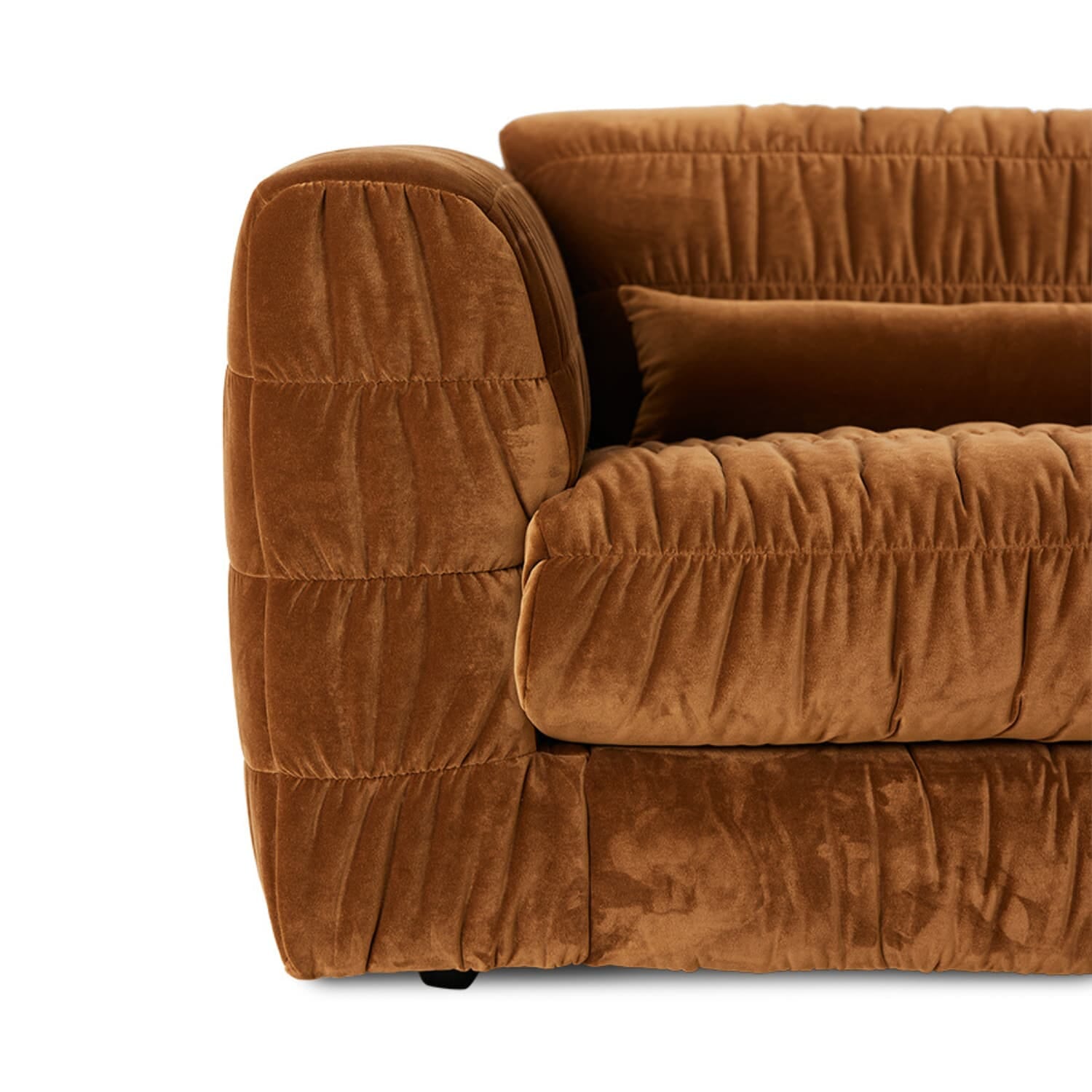 Club couch: royal velvet, caramel - Bilde 4