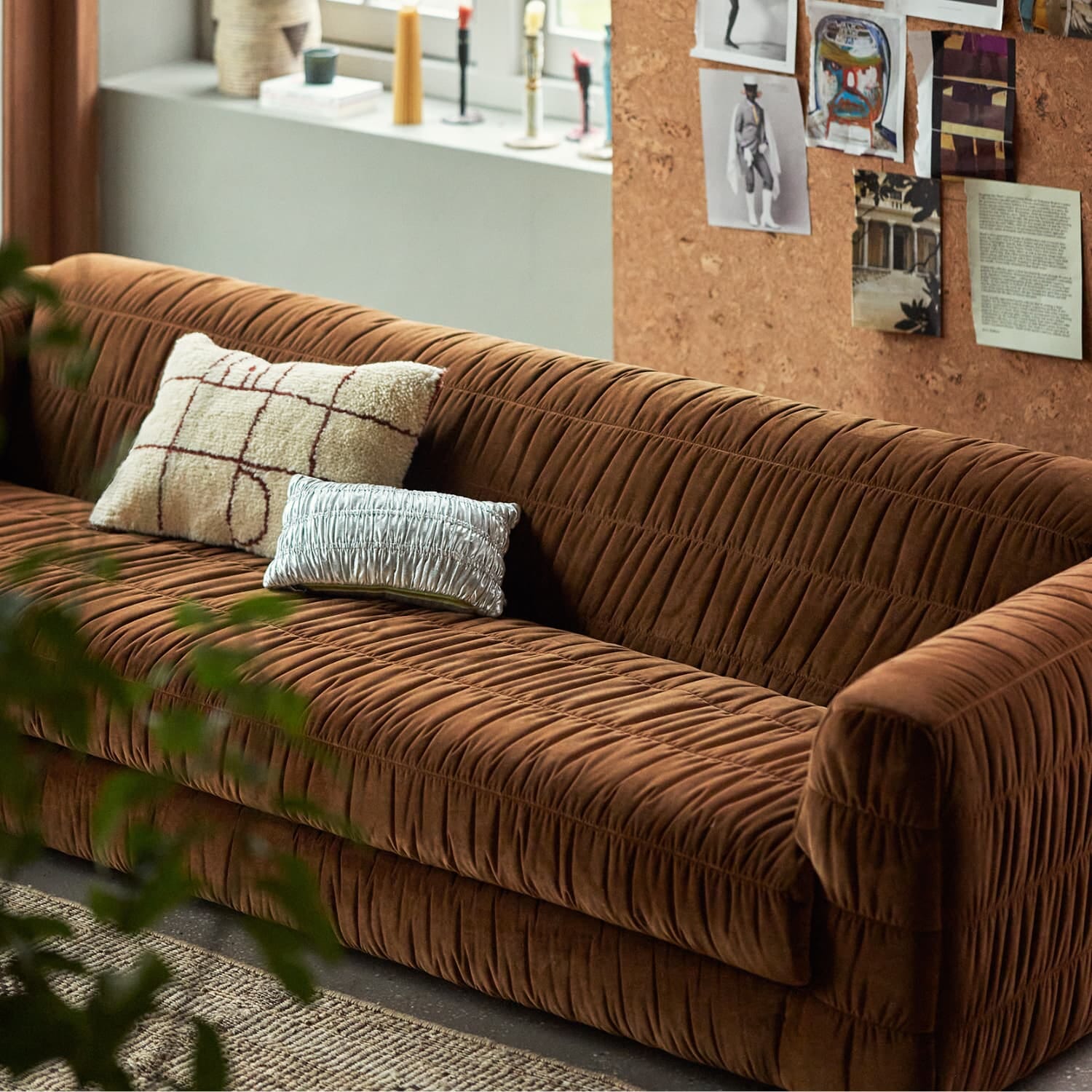 Club couch: royal velvet, caramel - Bilde 3