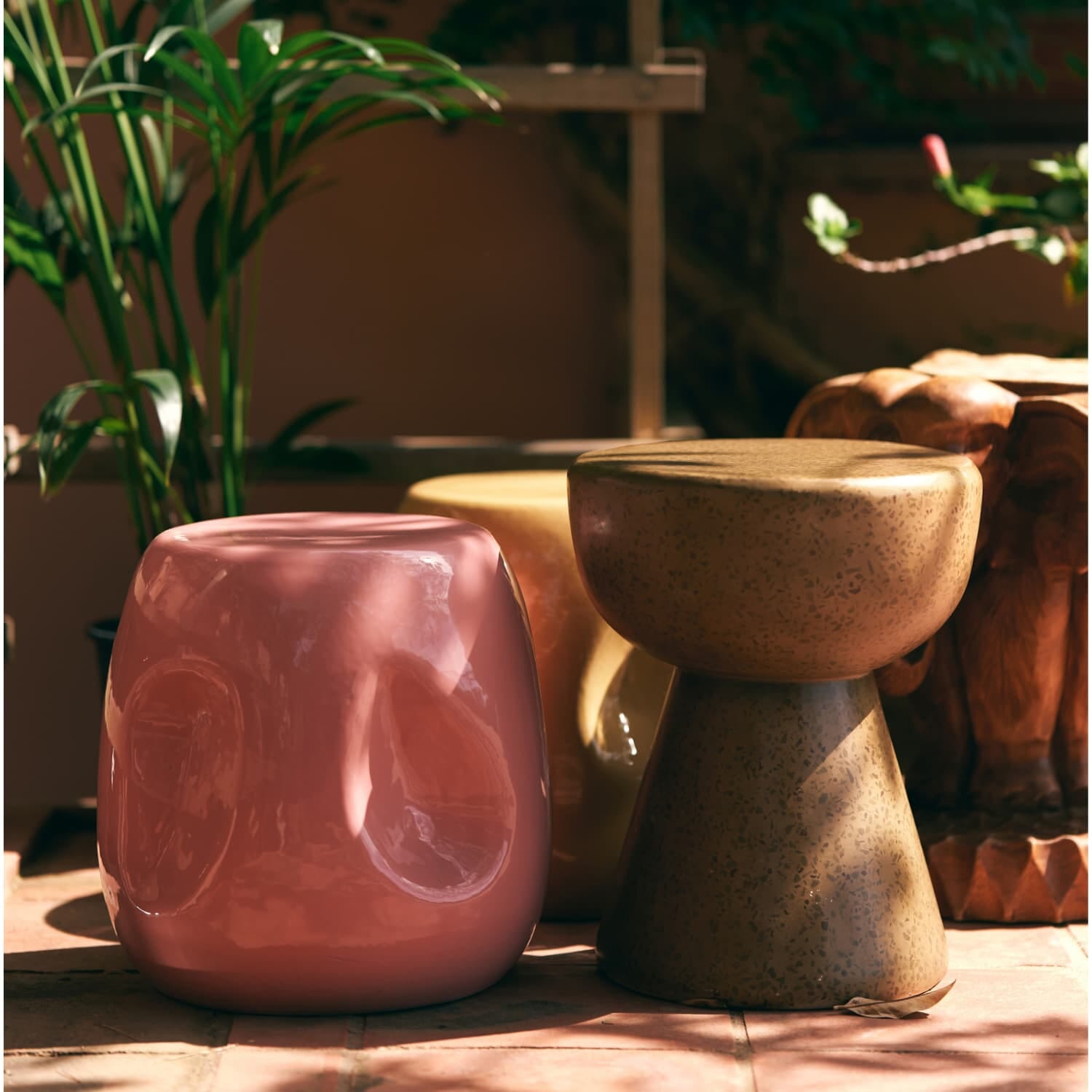 Currents ceramic side table coral - Bilde 4