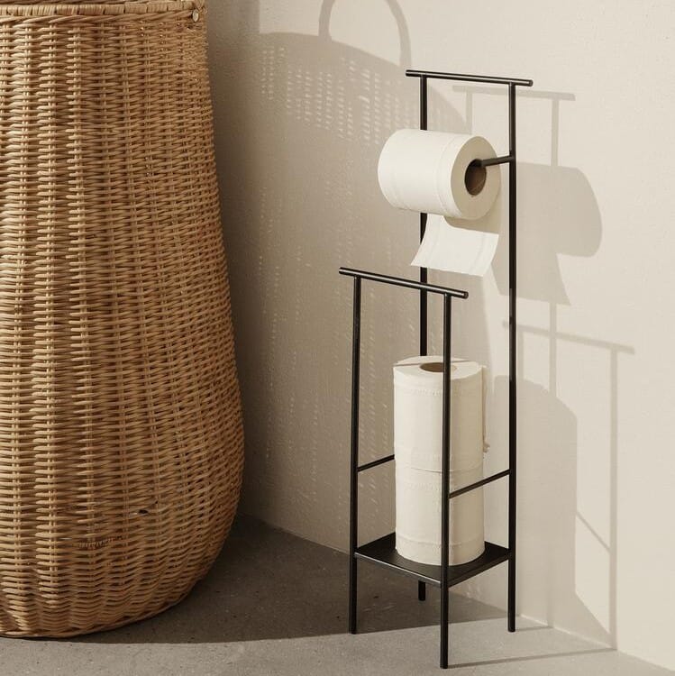 Dora Toalettrullholder til Gulv Svart - Hovedbilde