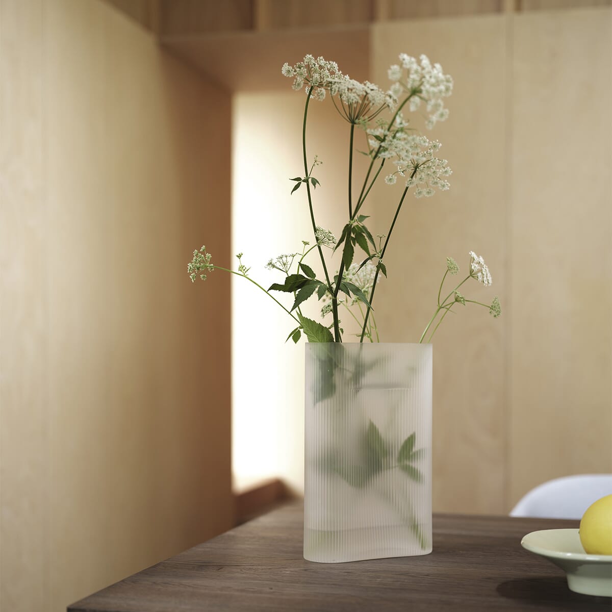 Ridge Vase White Frosted H:48 - Bilde 5