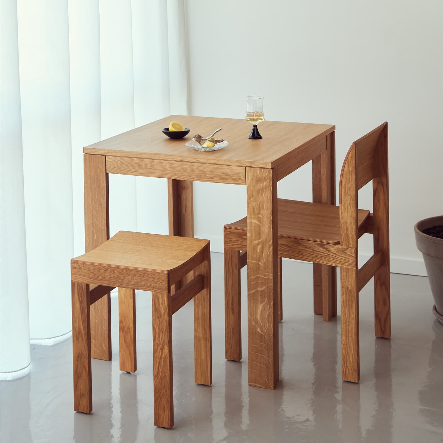 Element Bord Eik 75x75