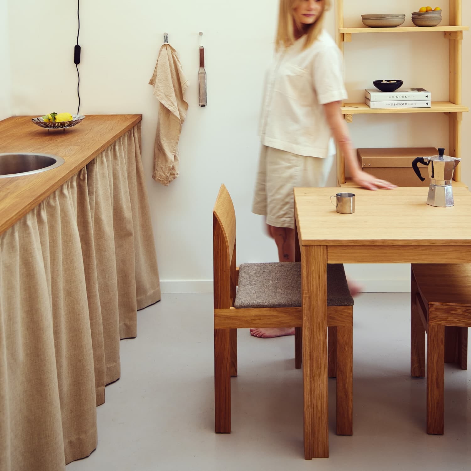 Element Bord Eik 75x75